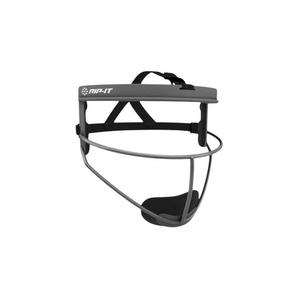 RIP-IT Girls' Defense Pro Softball Fielder's Face Mask - Charcoal - CHARCOAL
