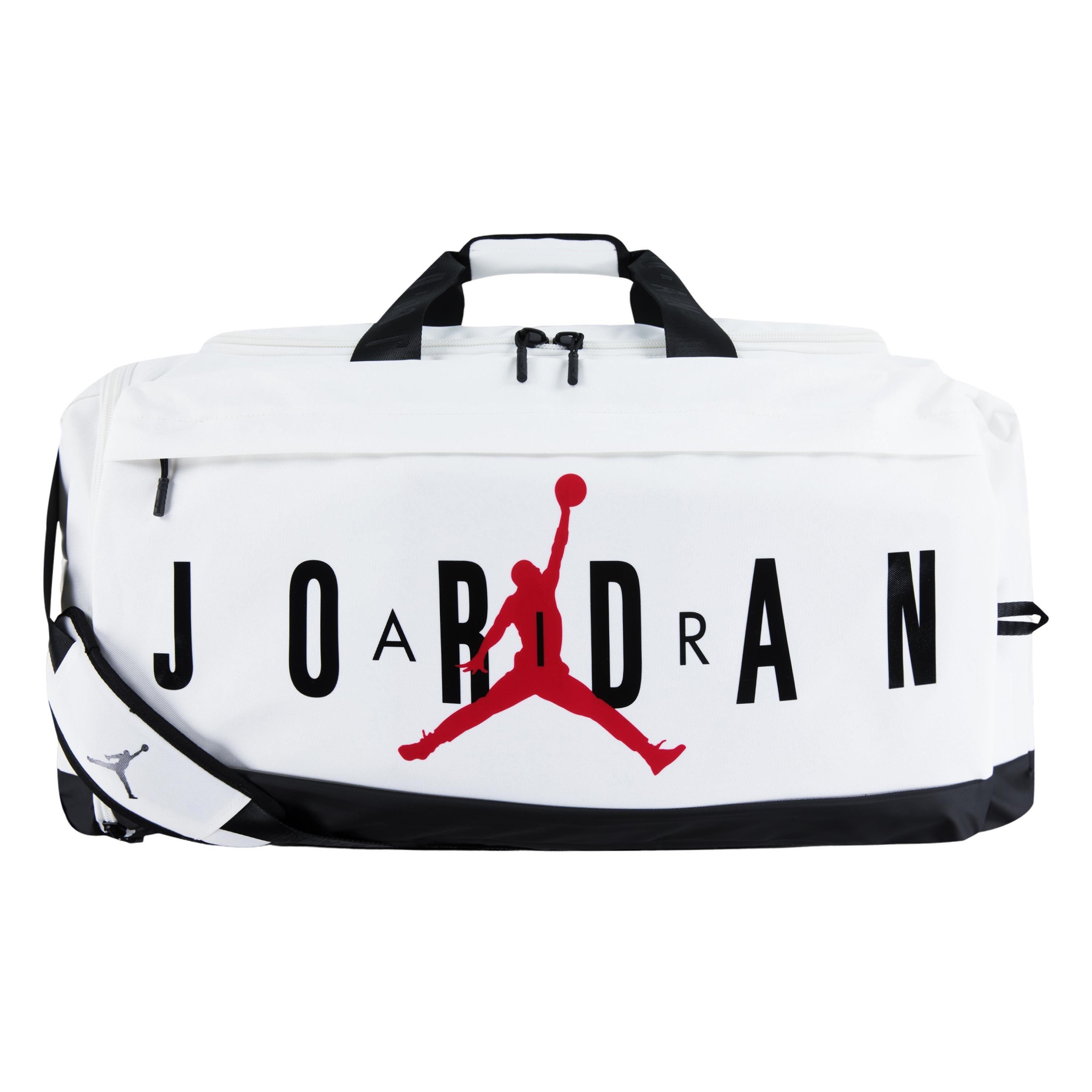 Jordan Velocity White/Black Duffle Bag