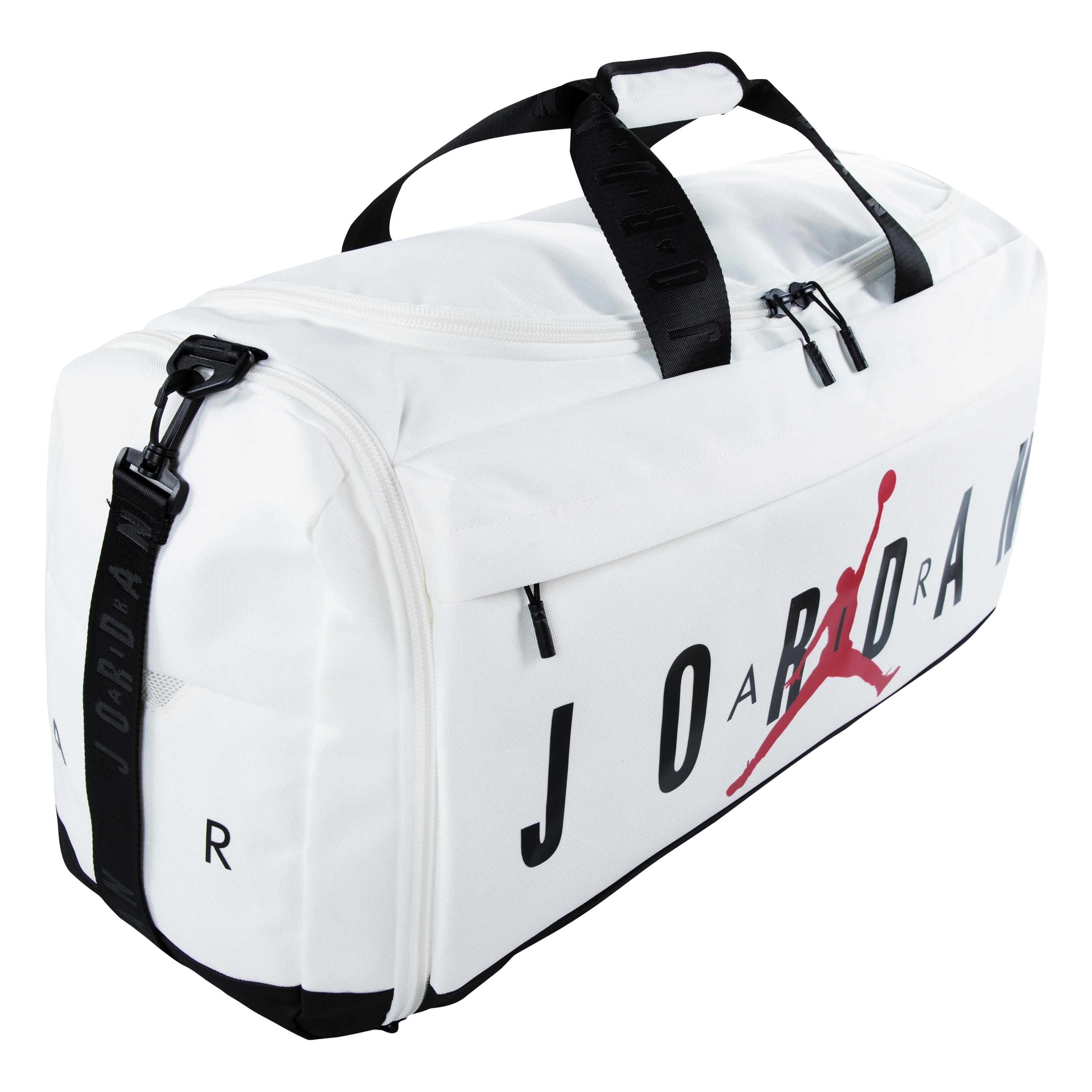 Jordan Velocity Duffle Bag - White/Black - WHITE Thumbnail View 3
