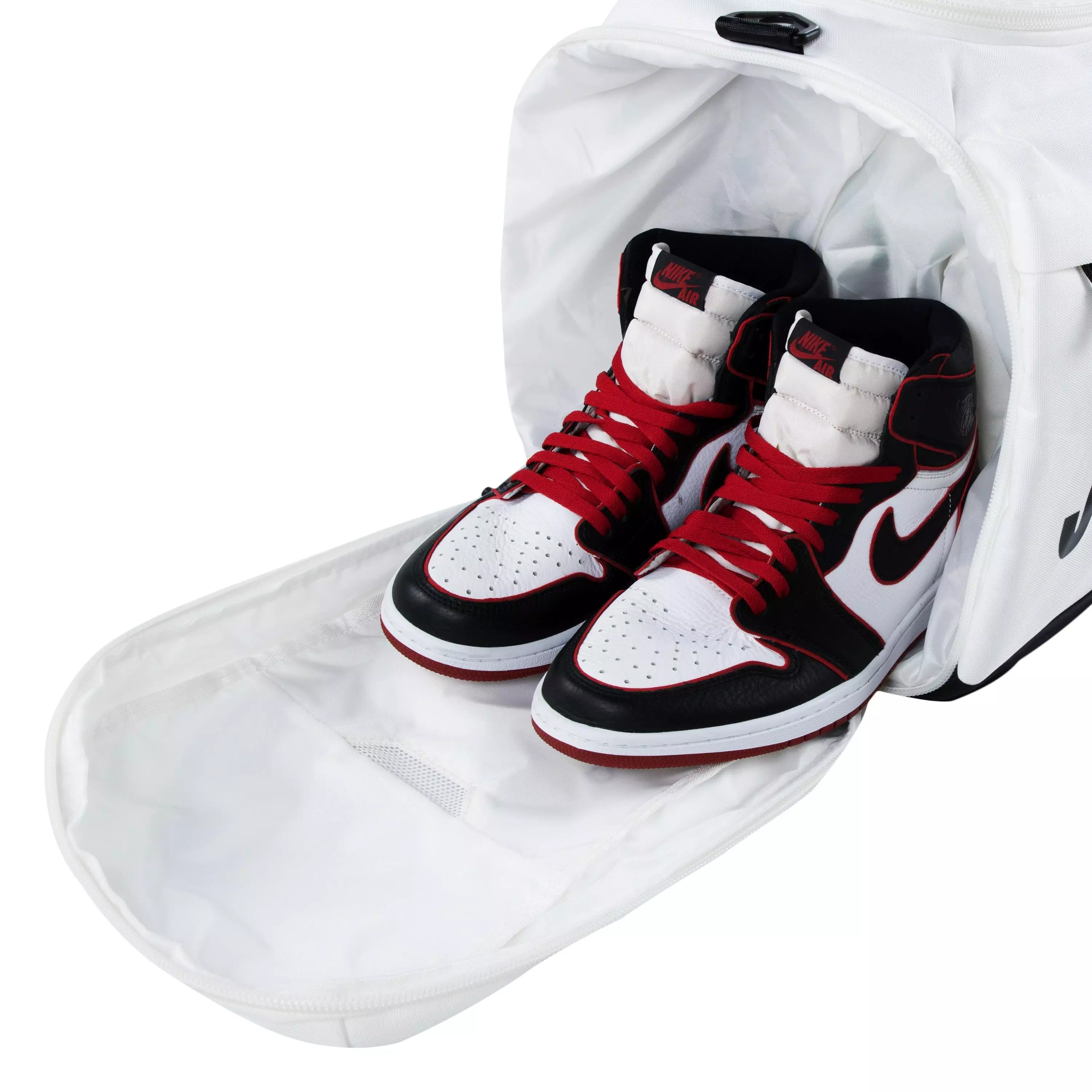 Jordan Velocity Duffle Bag - White/Black - WHITE