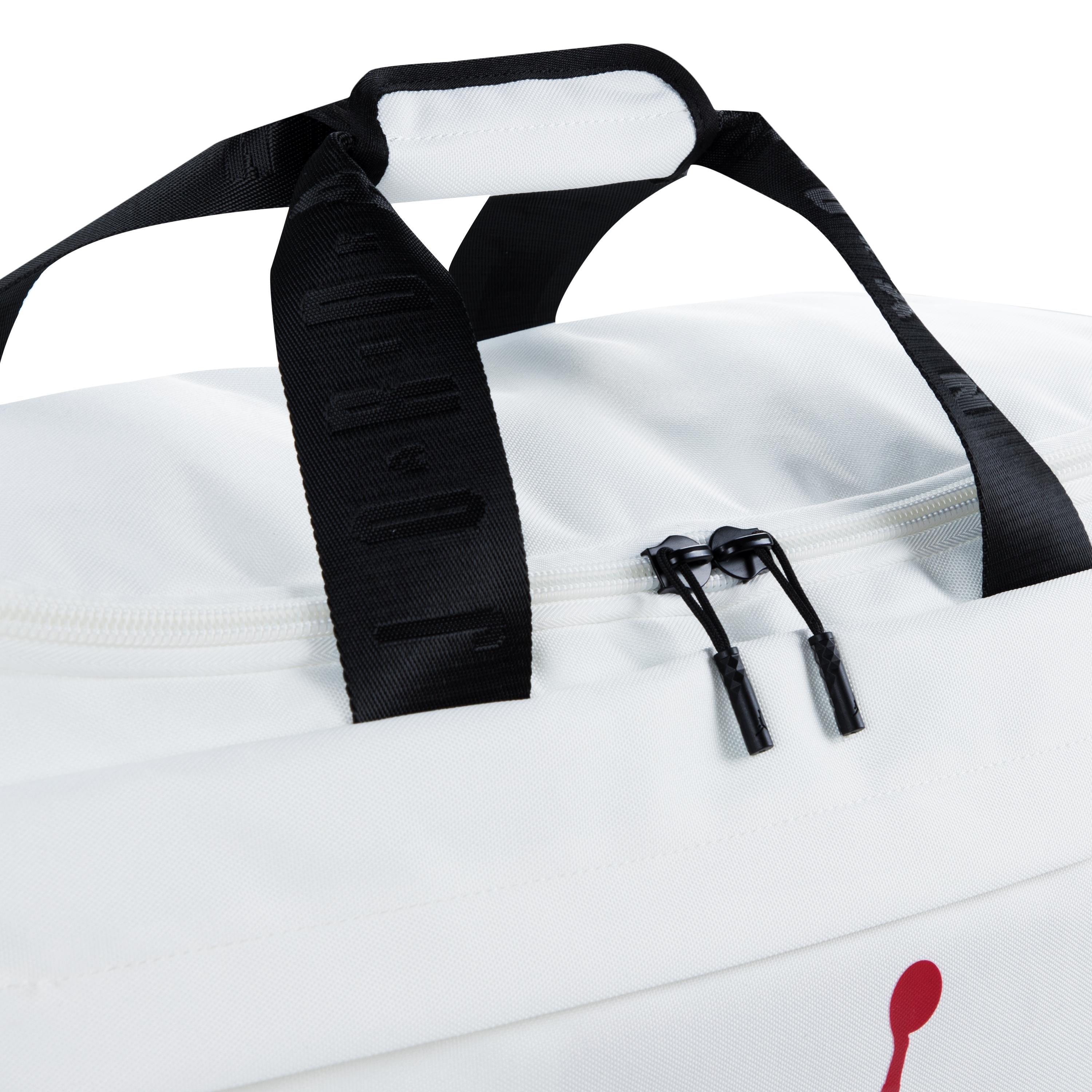 Jordan Velocity Duffle Bag - White/Black - WHITE Thumbnail View 5