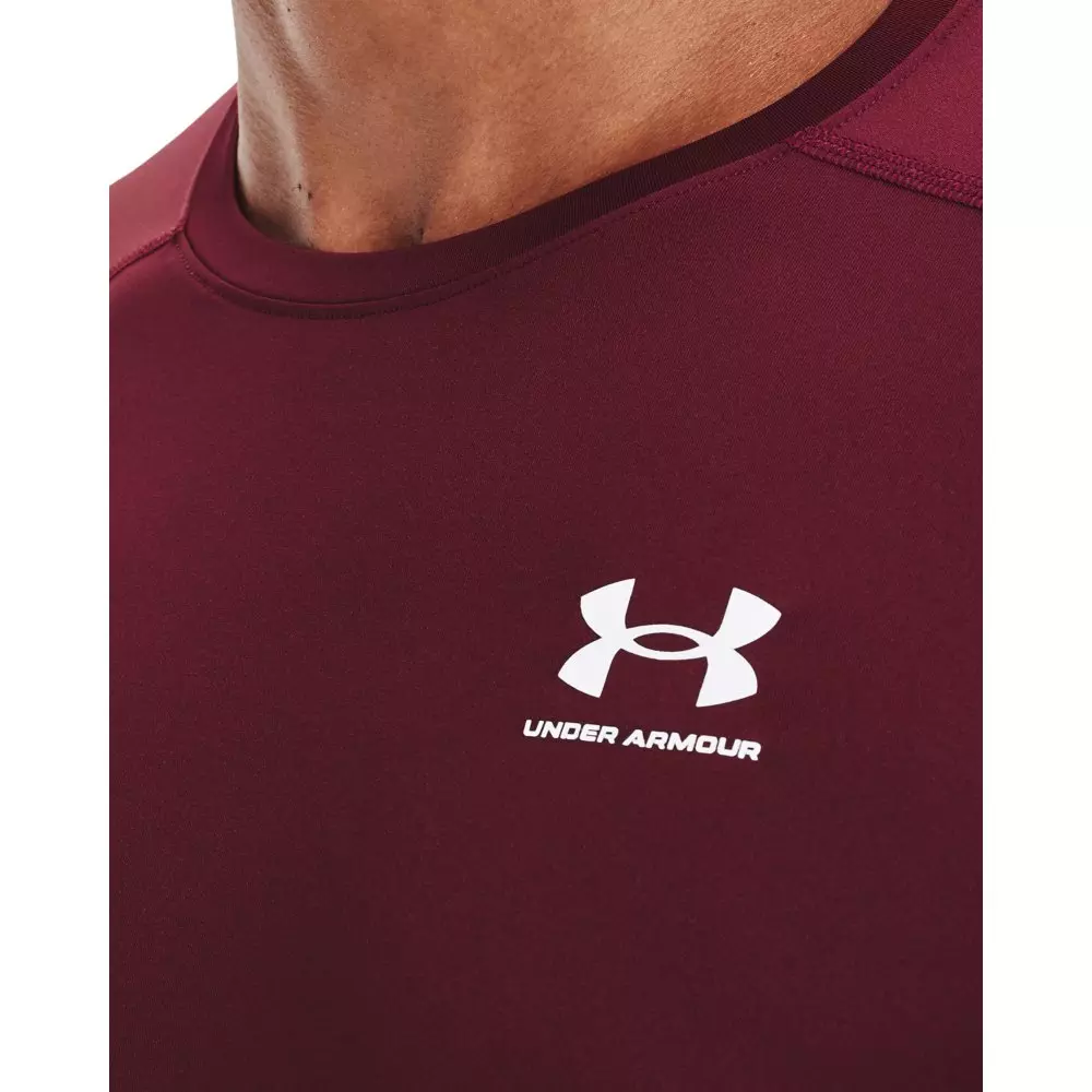 Under Armour Men's Red/White HeatGear® Short Sleeve Tee - RED/WHITE