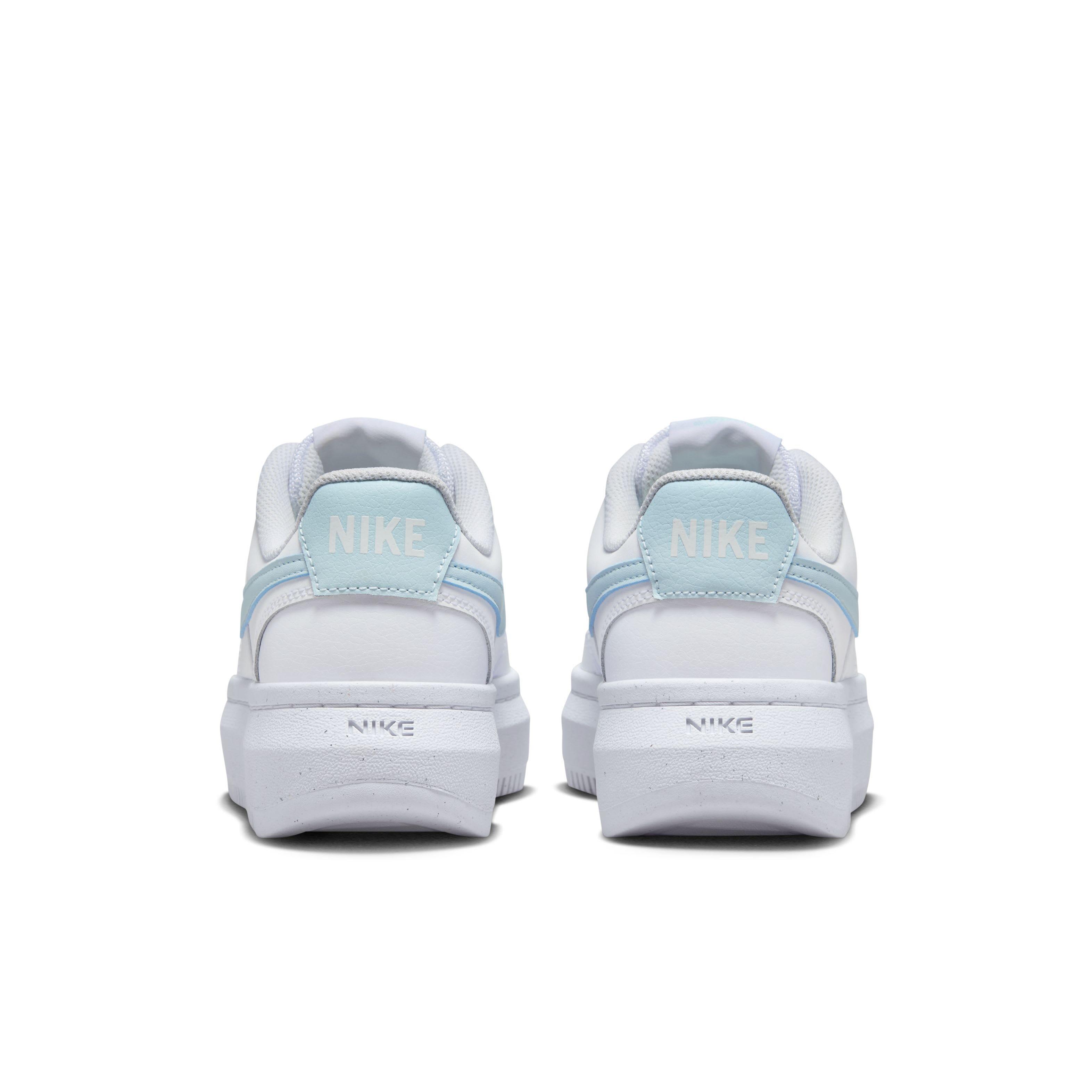 Nike Court Vision Alta "White/Glacier Blue" Women's Shoe - WHITE/BLUE Thumbnail View 5