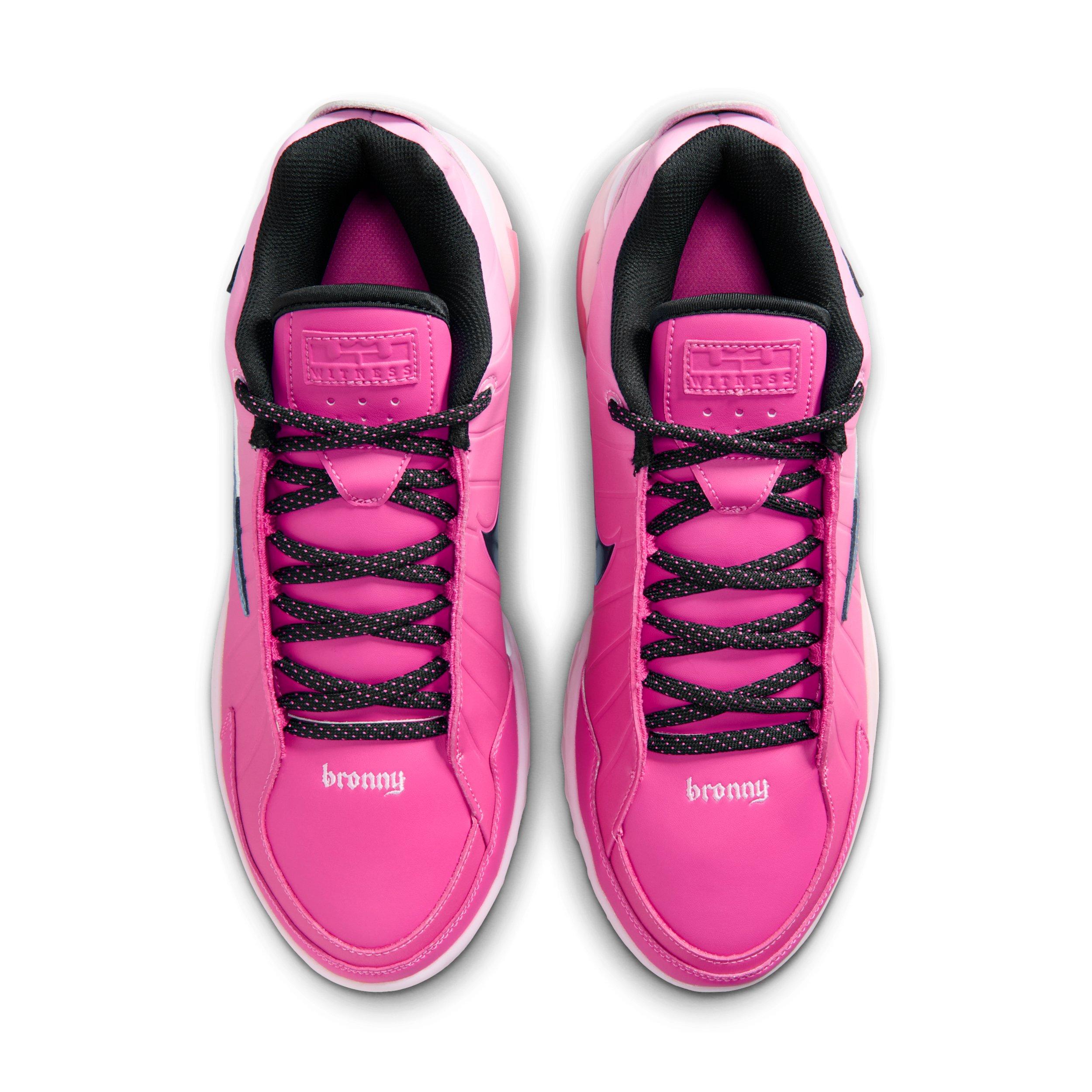 Nike LeBron Witness 9 "Desert Pink/Pink Rise/White/Black" Men's Basketball Shoe - PINK/PINK/WHITE/BLACK Thumbnail View 4