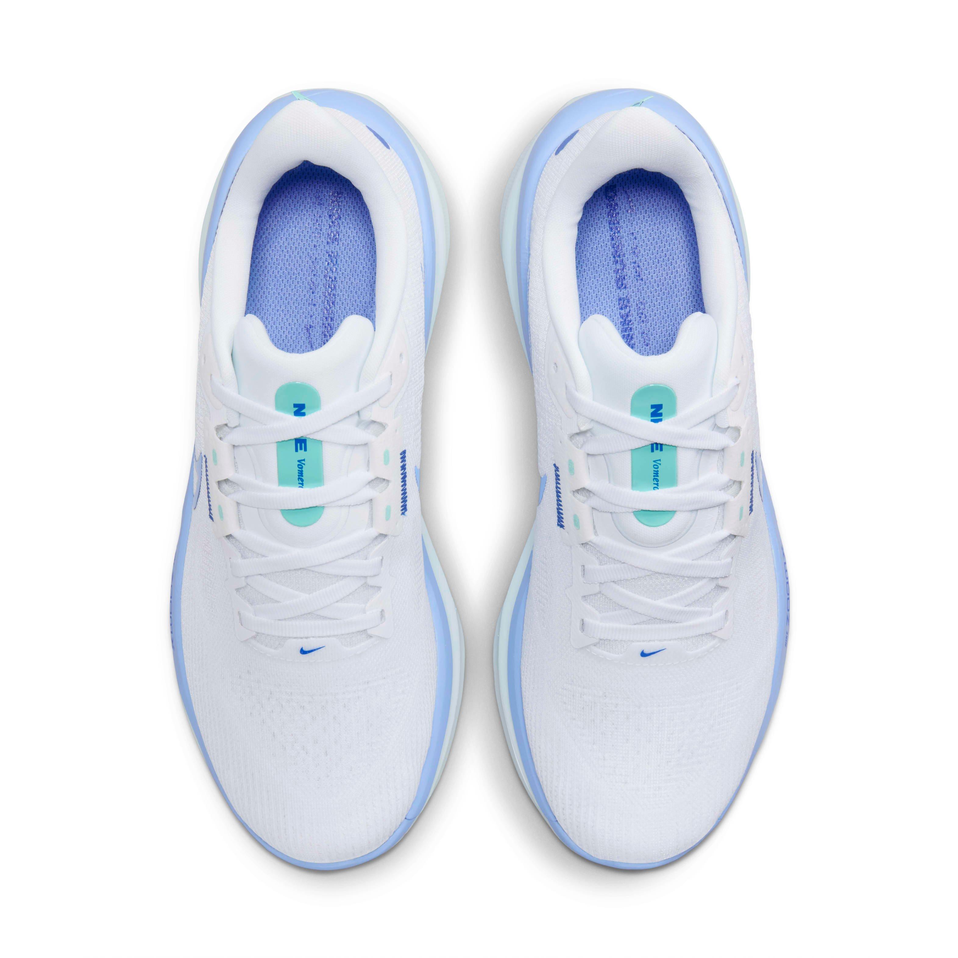 Nike Vomero 17 "White/Glacier Blue/Green Frost/Royal Pulse" Women's Running Shoe - WHITE/BLUE/GREEN/ROYAL Thumbnail View 4