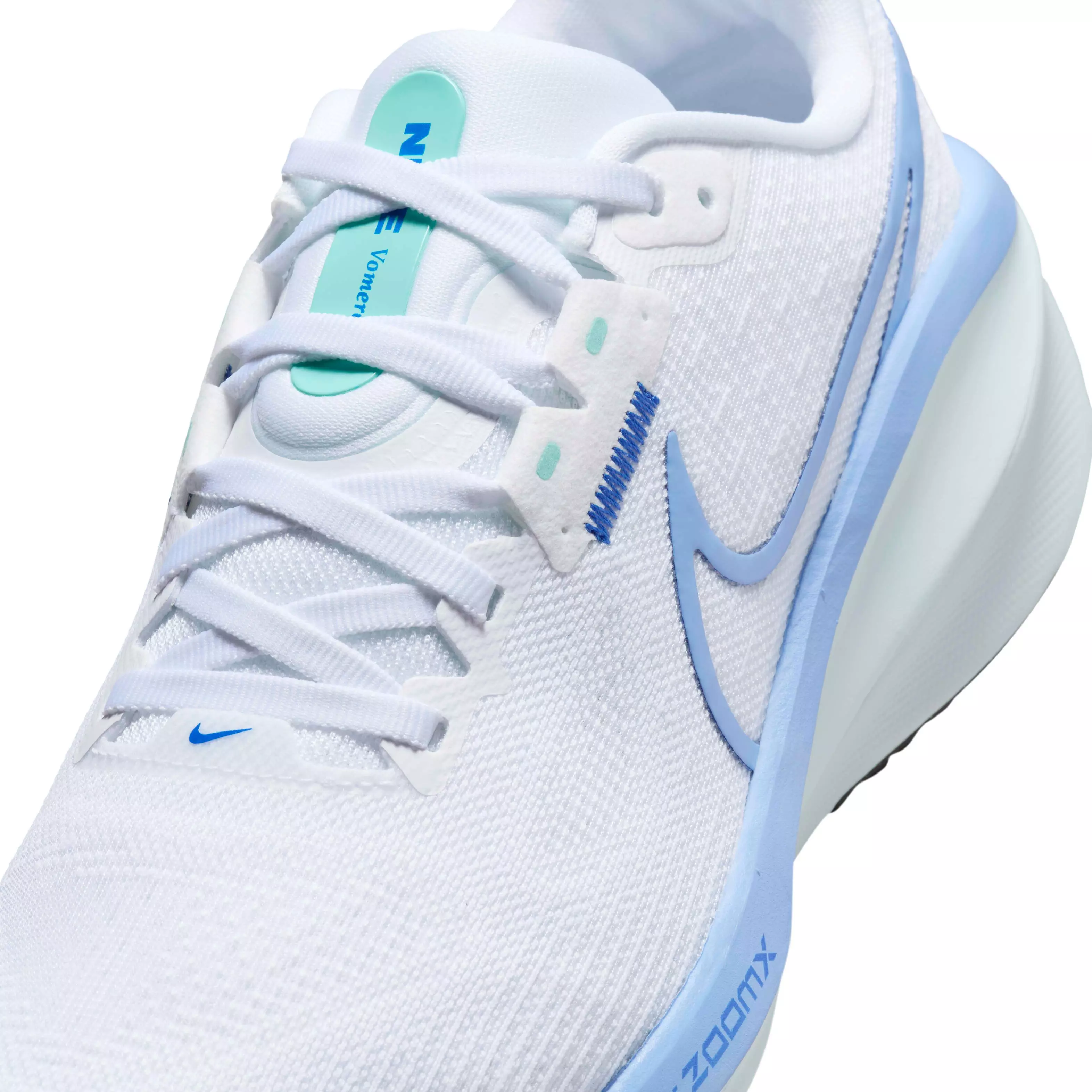 Nike Vomero 17 "White/Glacier Blue/Green Frost/Royal Pulse" Women's Running Shoe - WHITE/BLUE/GREEN/ROYAL