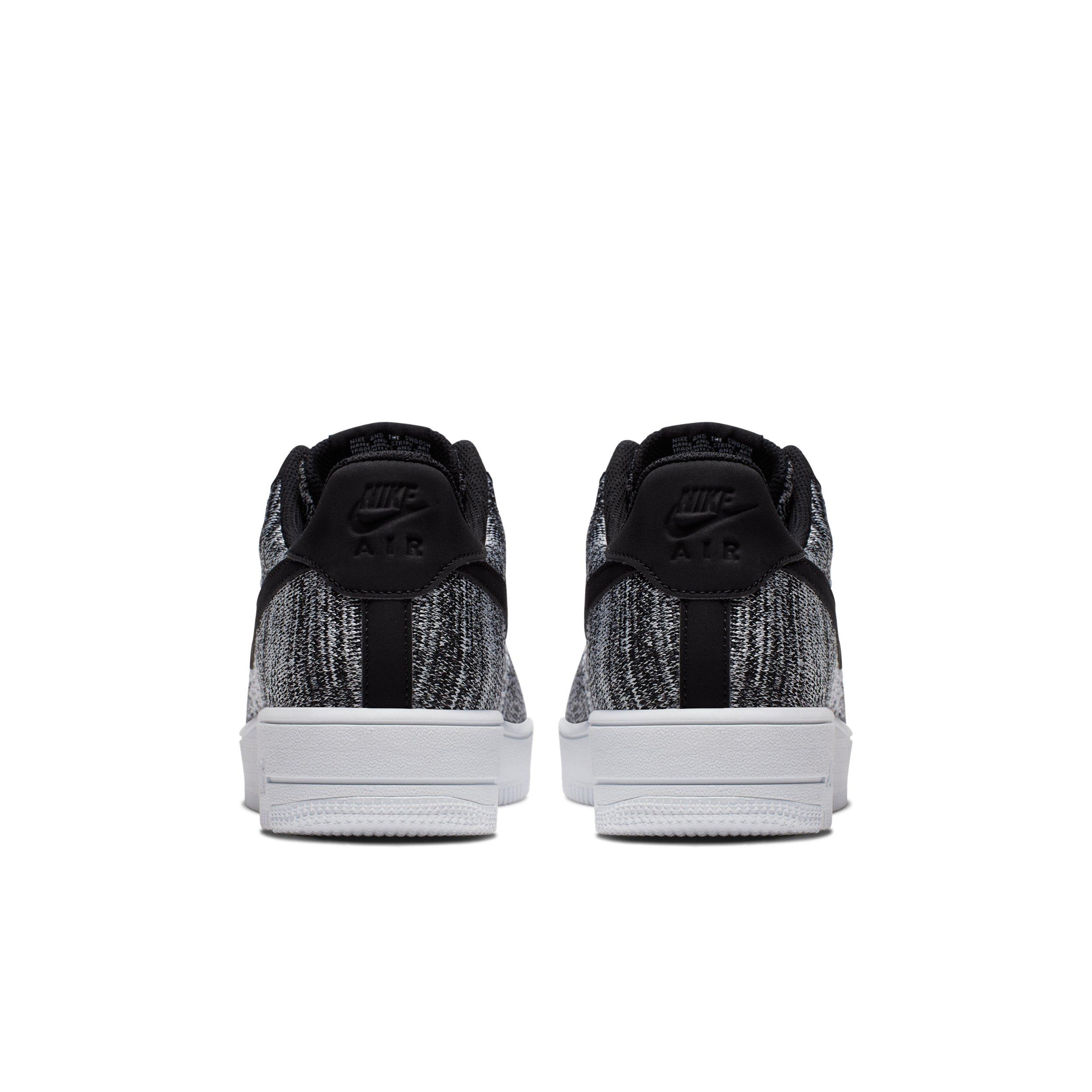 Nike Air Force 1 Flyknit 2.0 "Black/Black/White/Pure Platinum" Men's Shoe - BLACK/BLACK/WHITE/PLATINUM Thumbnail View 5