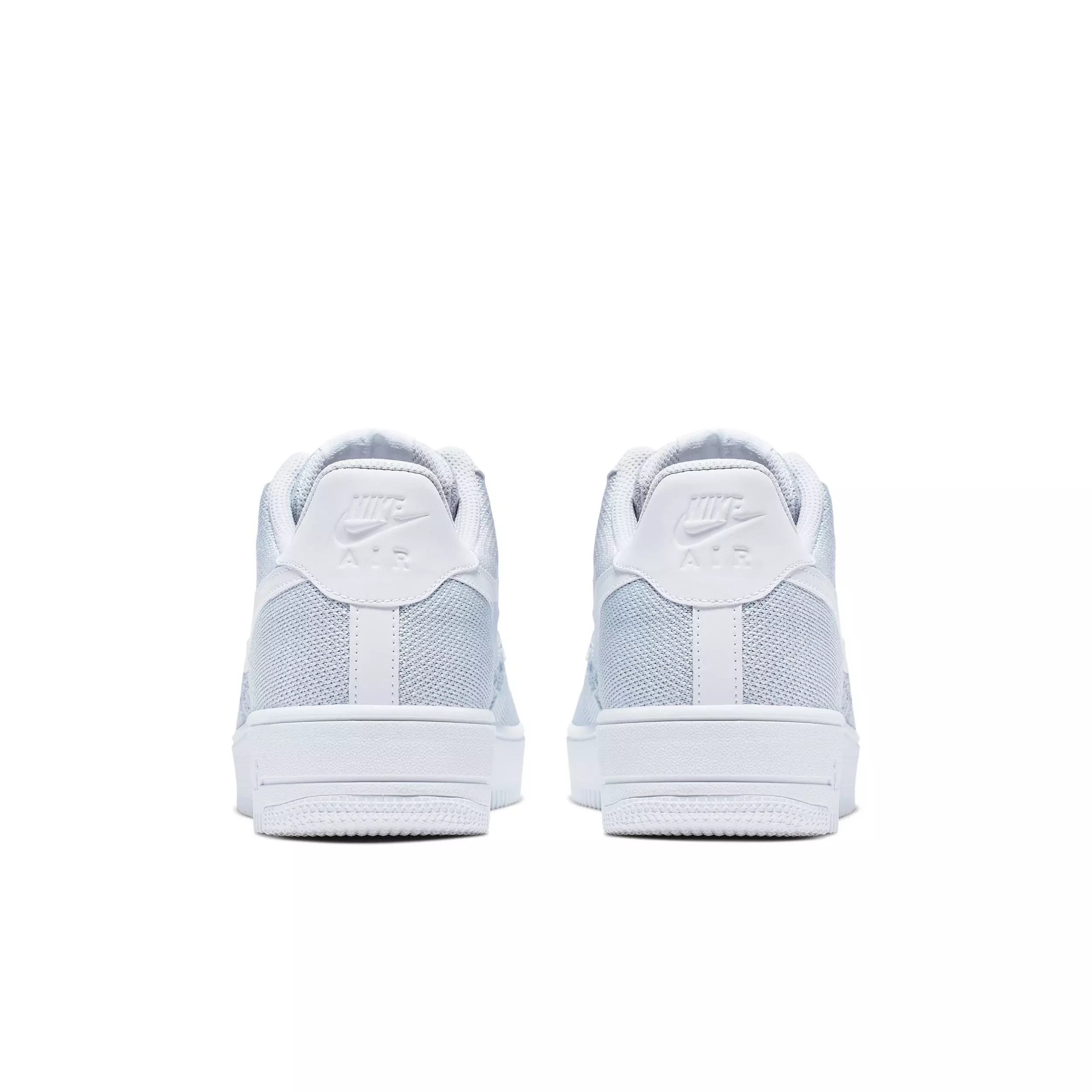 Nike Air Force 1 Flyknit 2.0 "White/Pure Platinum/White/Pure Platinum" Men's Shoe - WHITE/PLATINUM/WHITE/PLATINUM