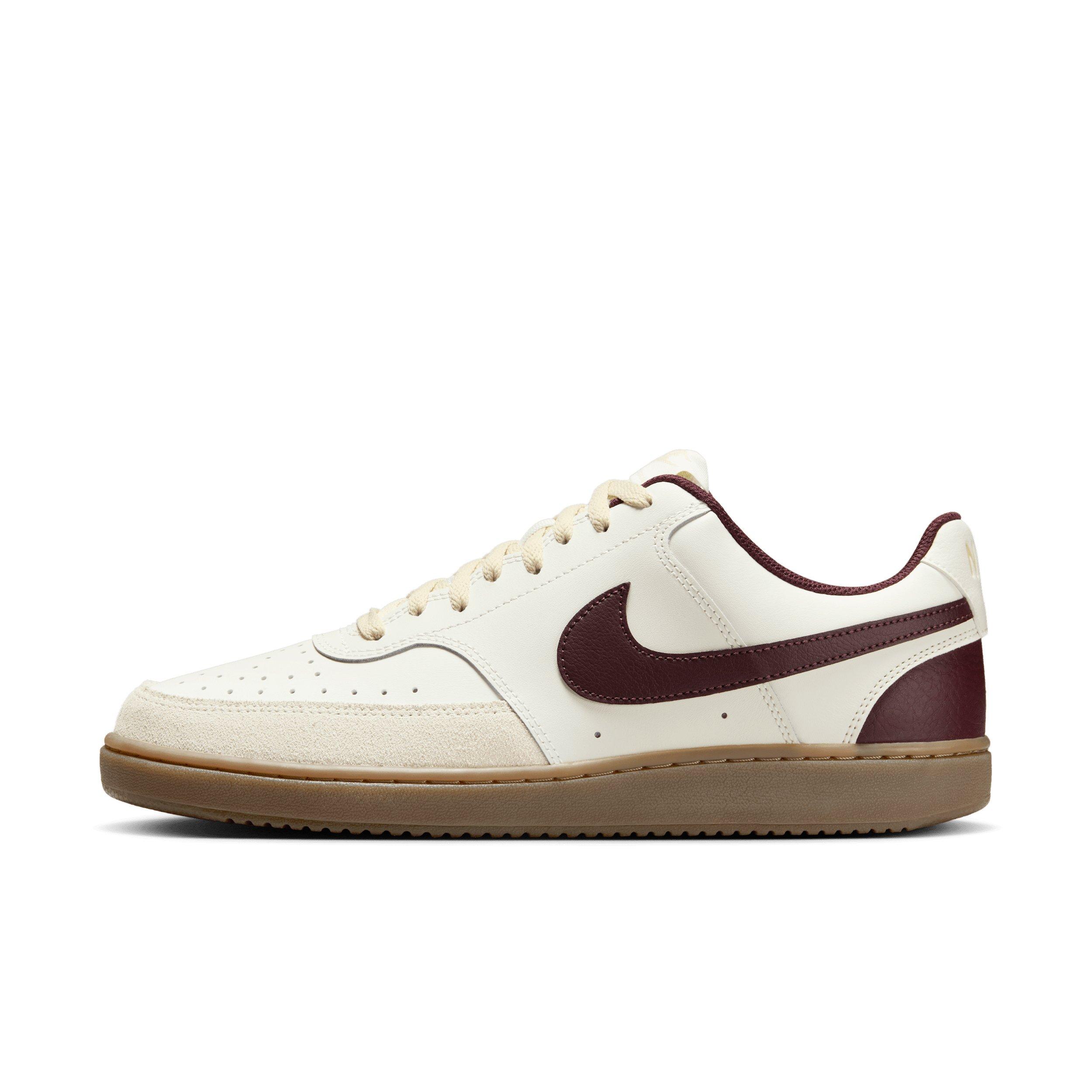 Nike Court Vision Low "Sail/Light Khaki/Gum Dark Brown/Burgundy Crush" Men's Shoe - SAIL/LT KHAKI/DK BROWN/BURGUNDY Thumbnail View 2