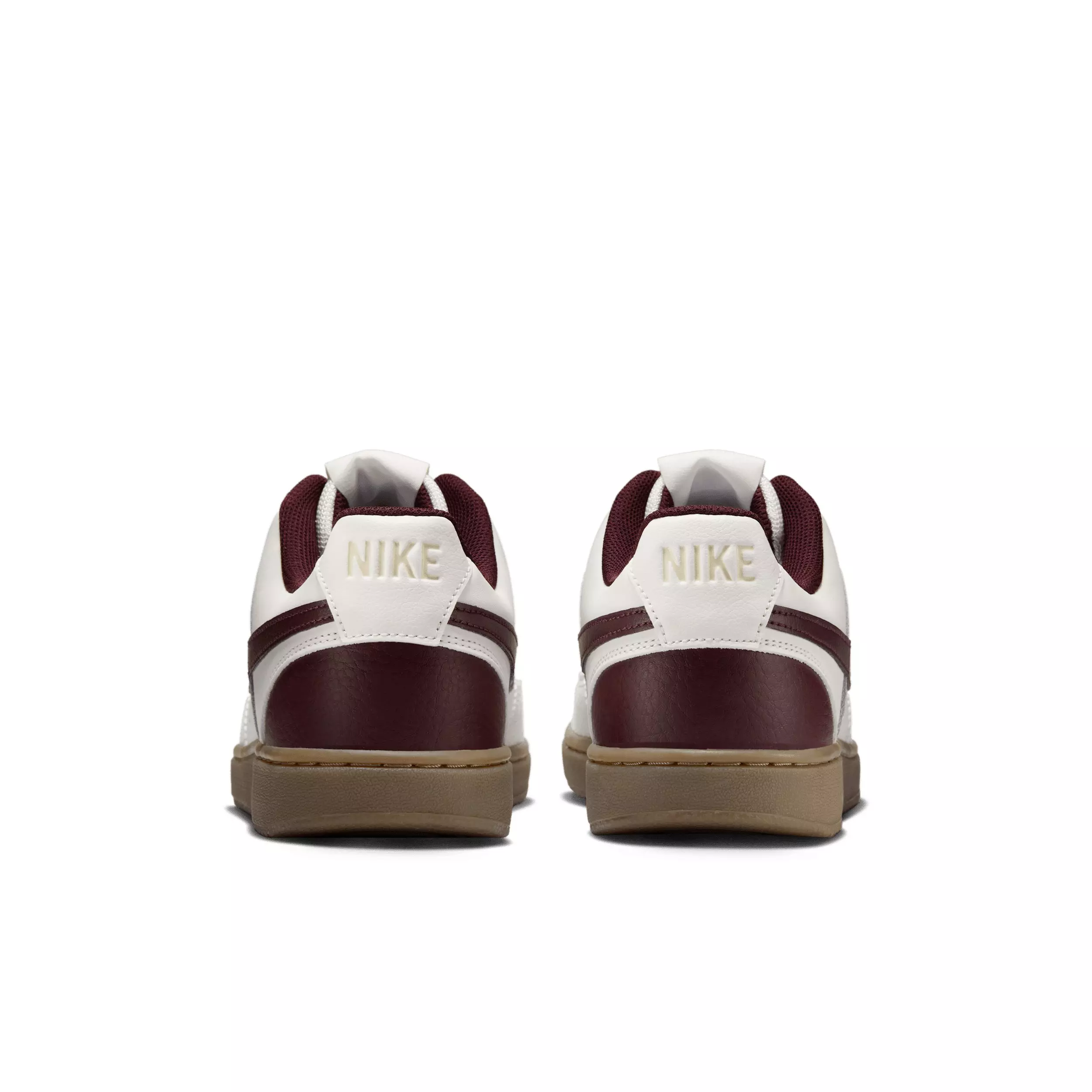 Nike Court Vision Low "Sail/Light Khaki/Gum Dark Brown/Burgundy Crush" Men's Shoe - SAIL/LT KHAKI/DK BROWN/BURGUNDY