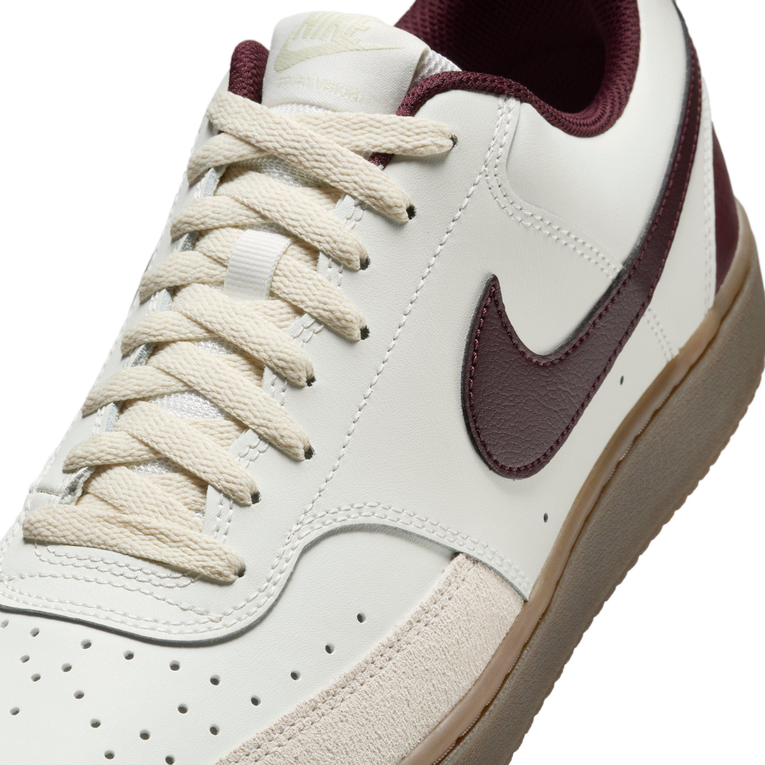 Nike Court Vision Low "Sail/Light Khaki/Gum Dark Brown/Burgundy Crush" Men's Shoe - SAIL/LT KHAKI/DK BROWN/BURGUNDY Thumbnail View 7