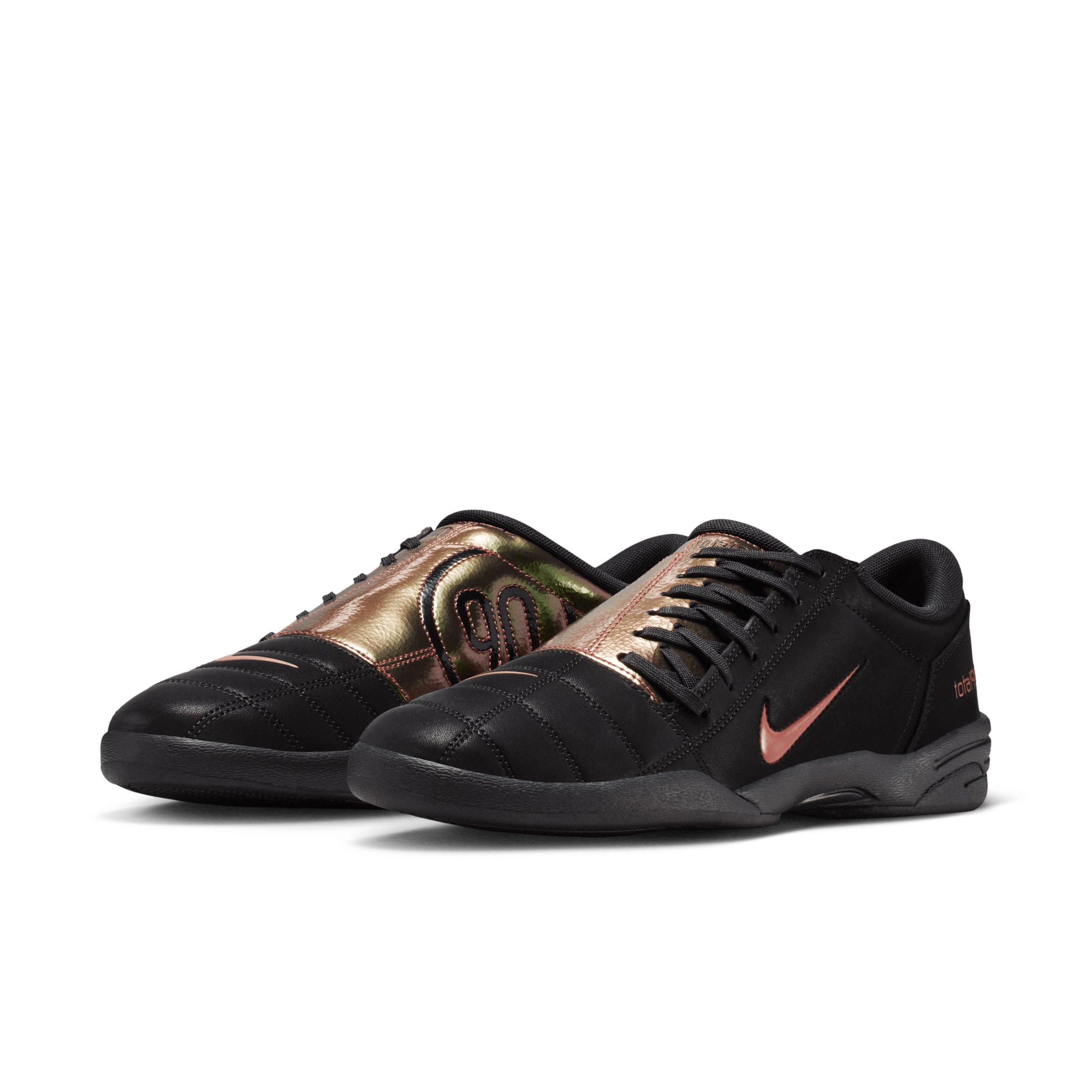 Nike Total 90 Premium Tiempo "Black/Black/Red Sepia" Men's Shoe - BLACK/BLACK/RED Thumbnail View 3