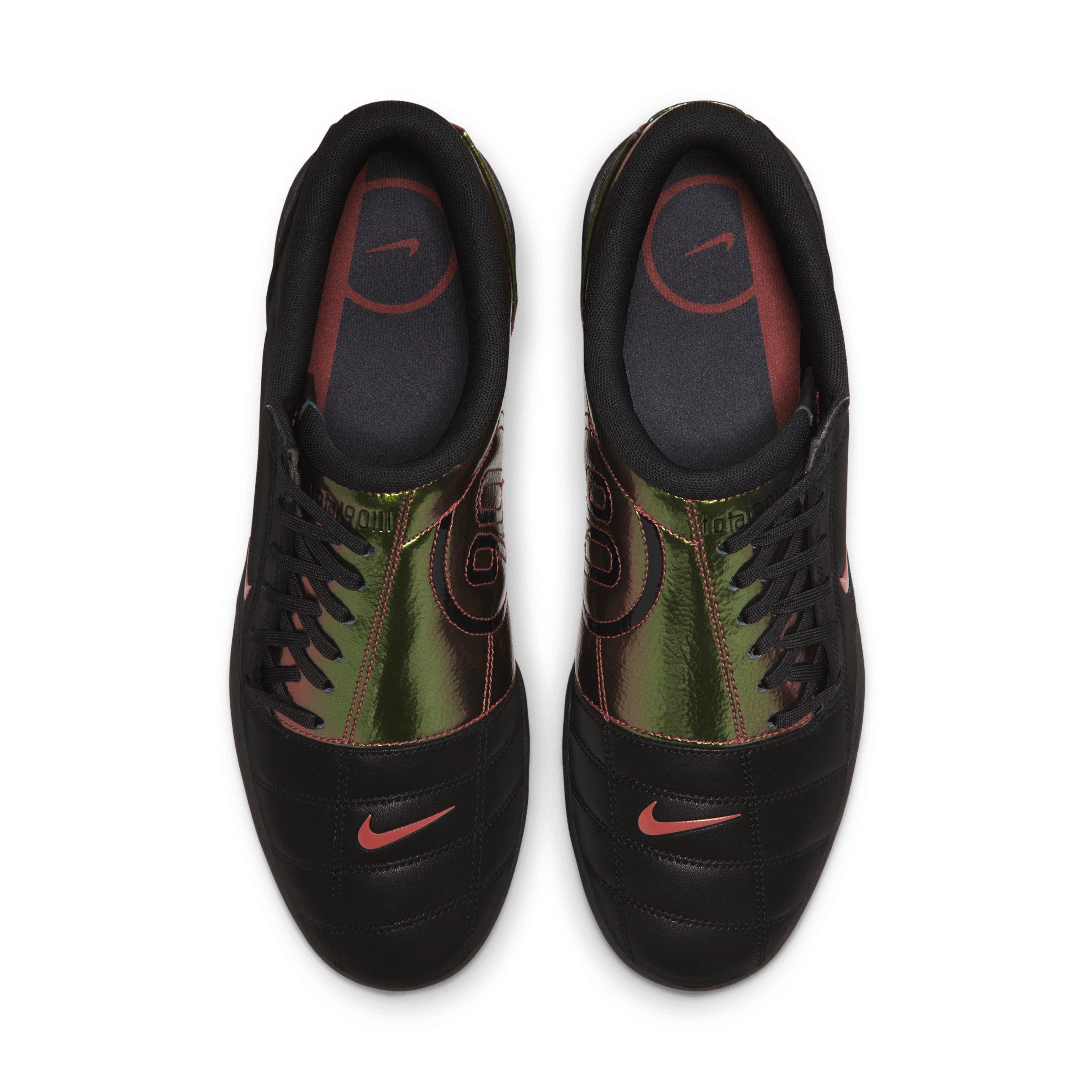 Nike Total 90 Premium Tiempo "Black/Black/Red Sepia" Men's Shoe - BLACK/BLACK/RED Thumbnail View 4