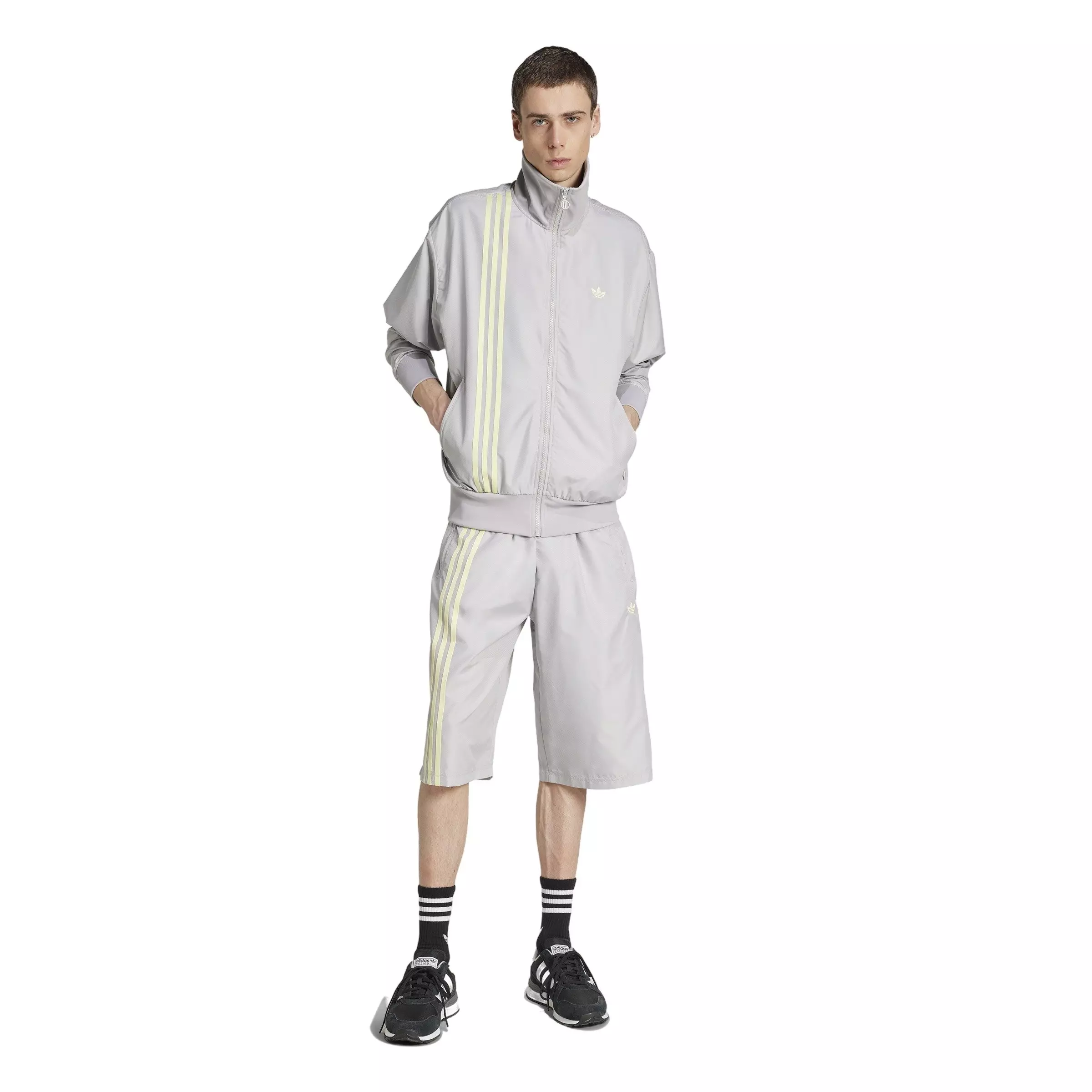 adidas Originals Men's Fashion Firebird Track Jacket -Grey - GREY