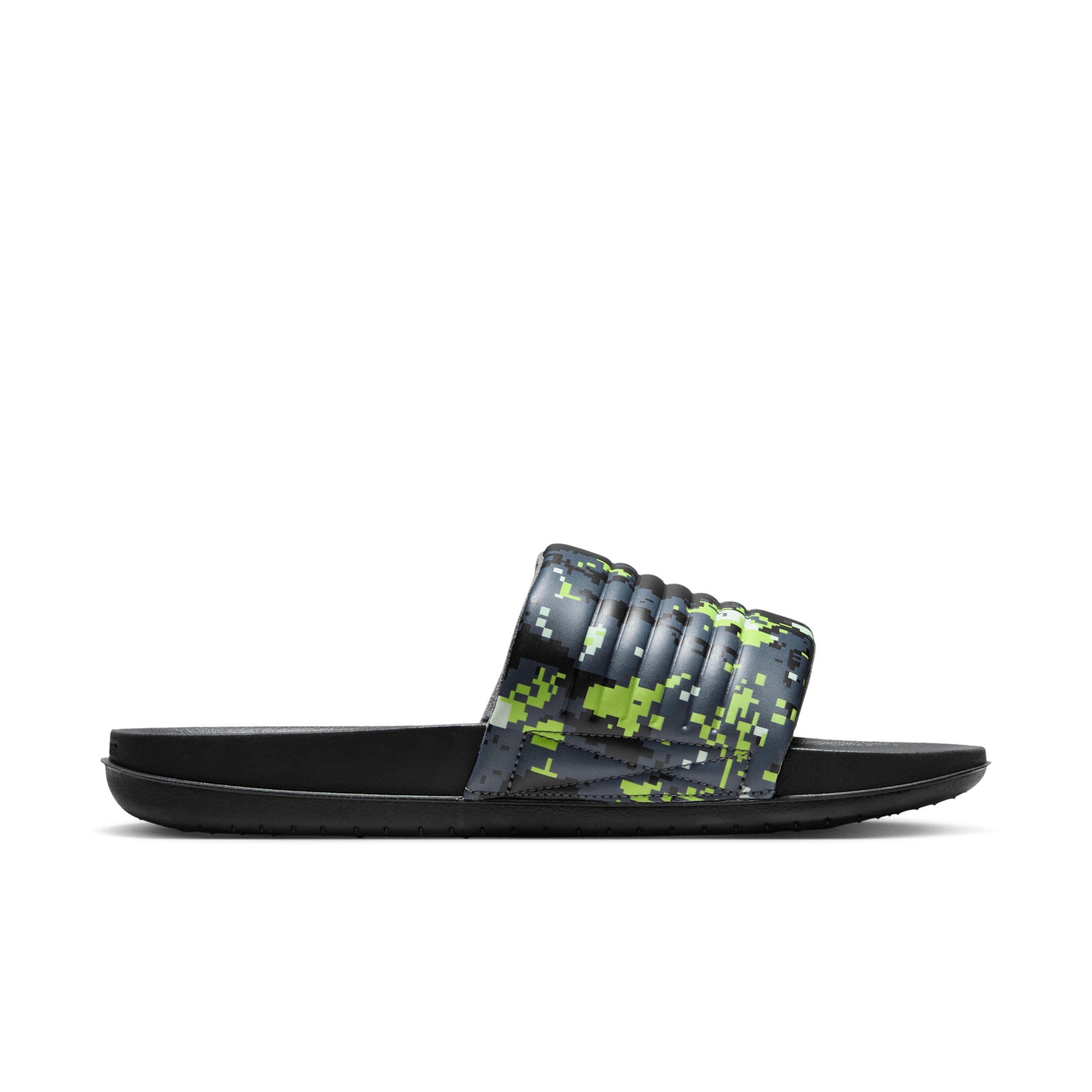 Nike Offcourt Adjust "Black/Iron Grey/Volt Tint/Volt" Men's Slide - BLACK/GREY/VOLT/VOLT Thumbnail View 1