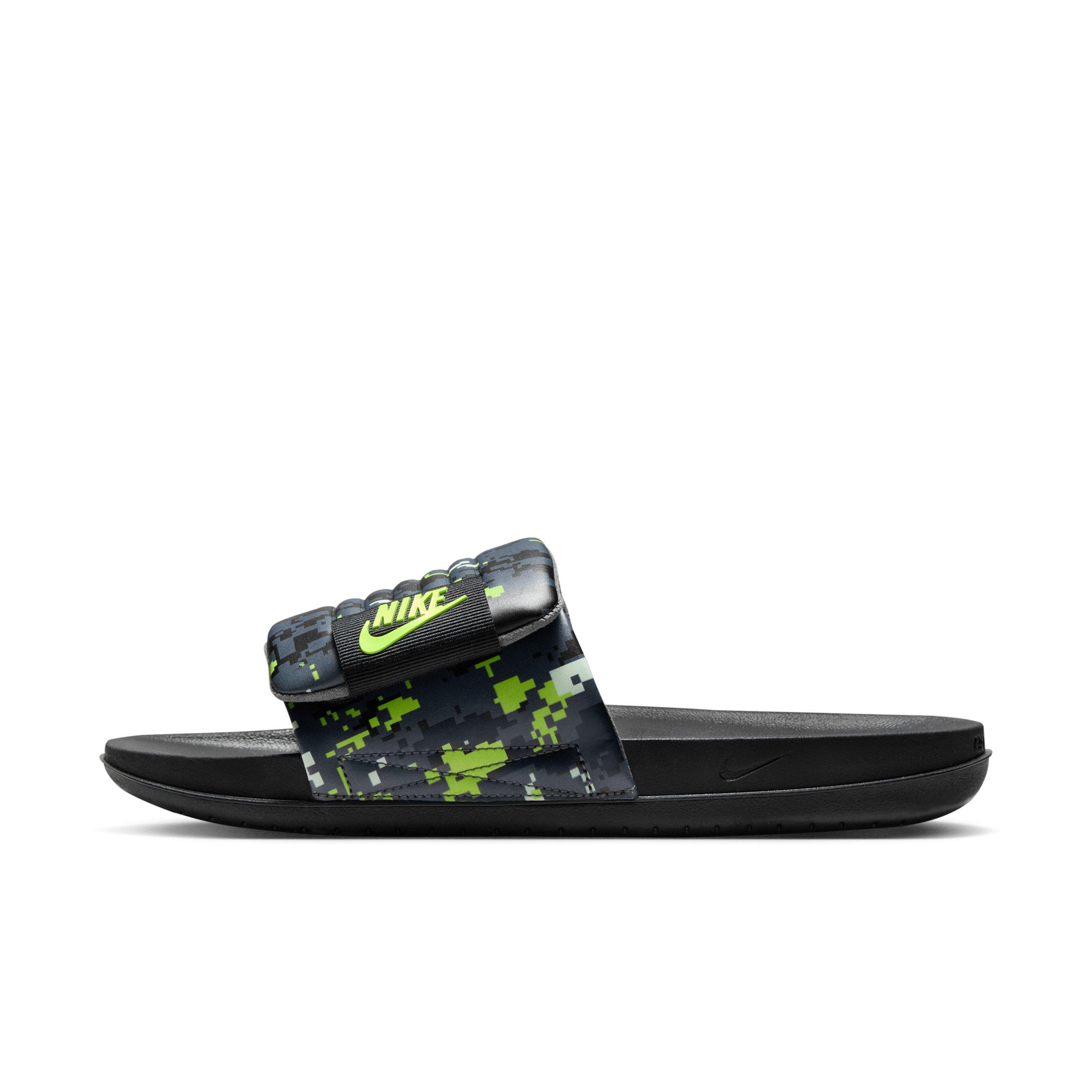 Nike Offcourt Adjust "Black/Iron Grey/Volt Tint/Volt" Men's Slide - BLACK/GREY/VOLT/VOLT Thumbnail View 2