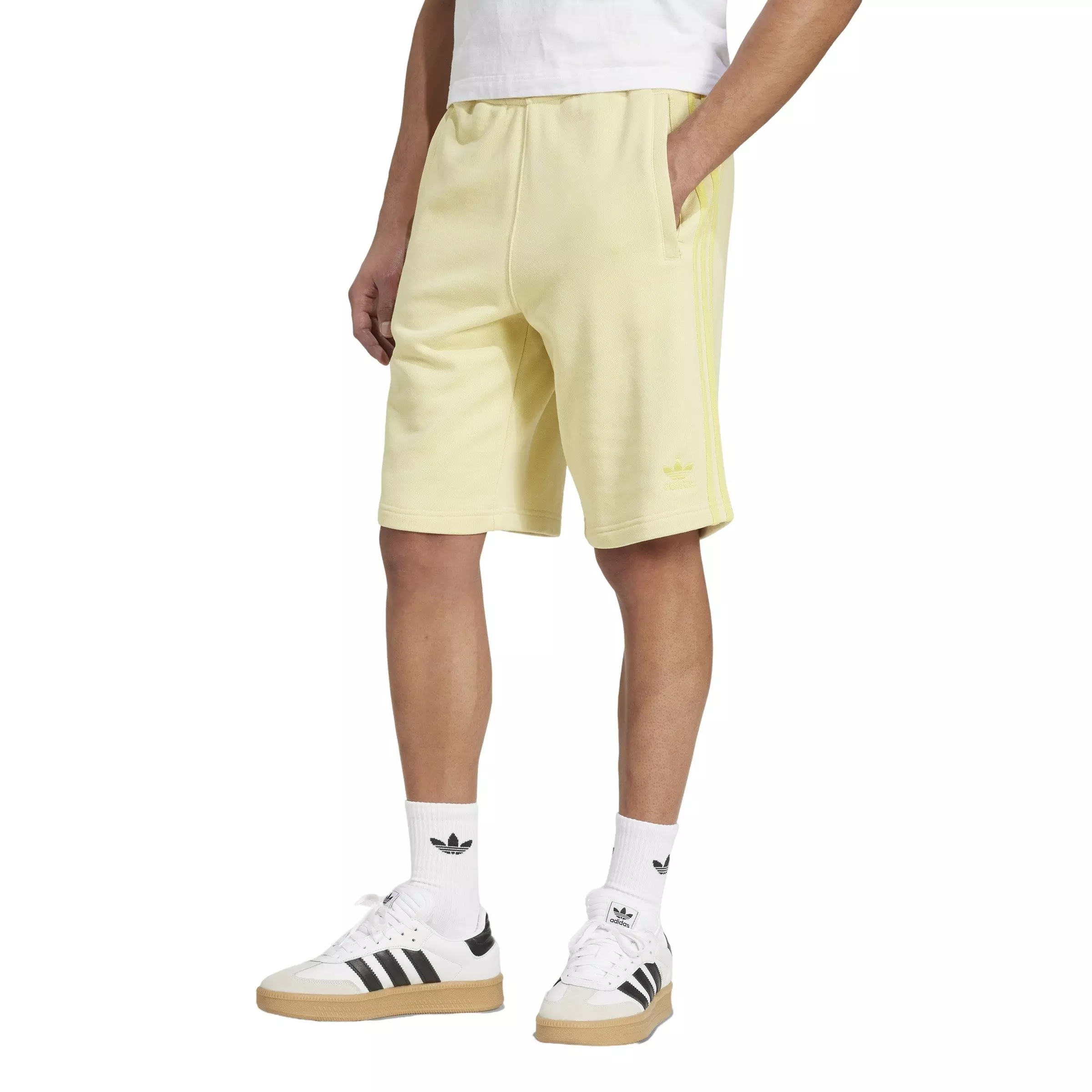 adidas Originals Men's Adicolor 3-Stripes Shorts - Yellow - YELLOW