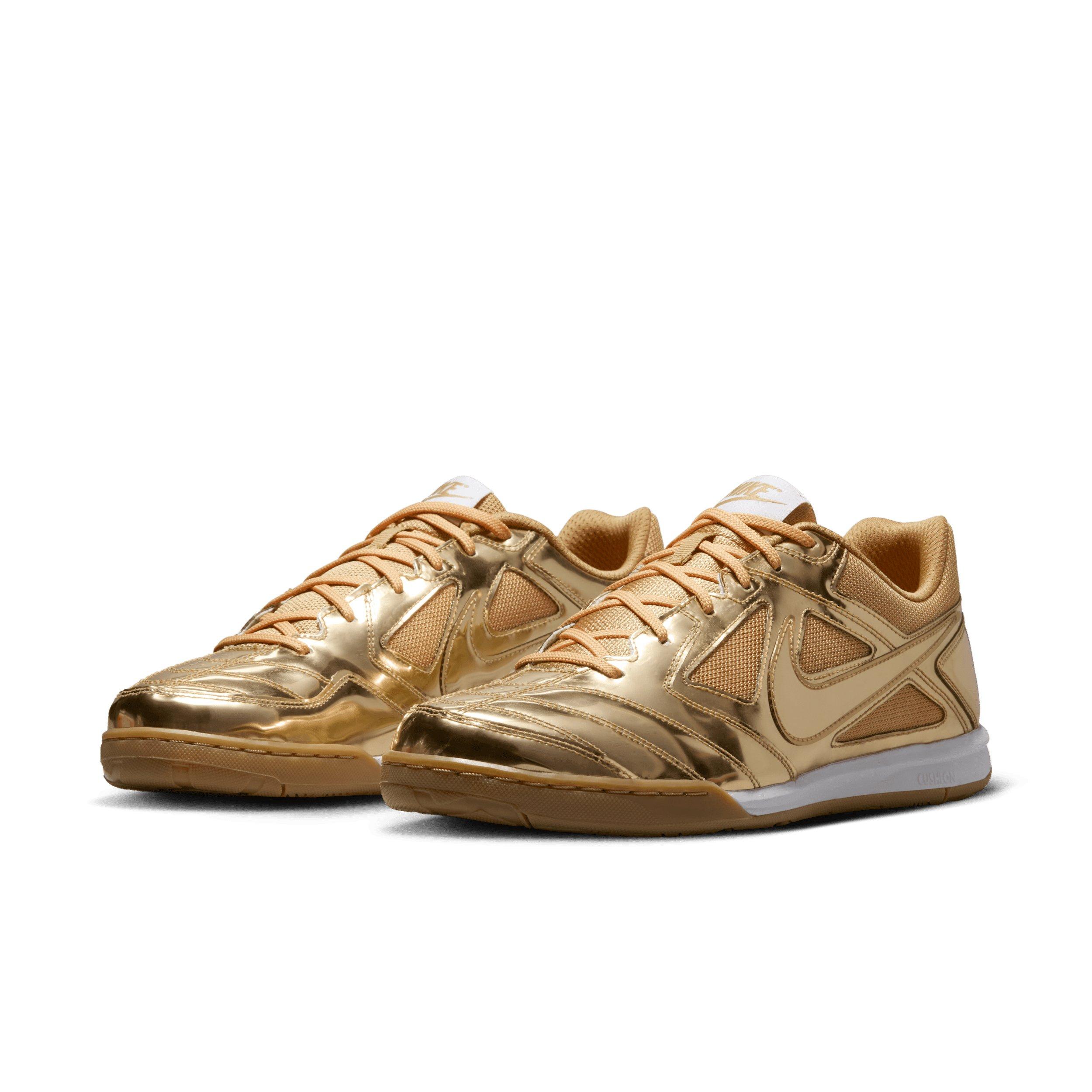 Nike Gato LV8 "Metallic Gold/White/Gum Light Brown/Metallic Gold" Men's Shoe - GOLD/WHITE/LT BROWN/GOLD Thumbnail View 3