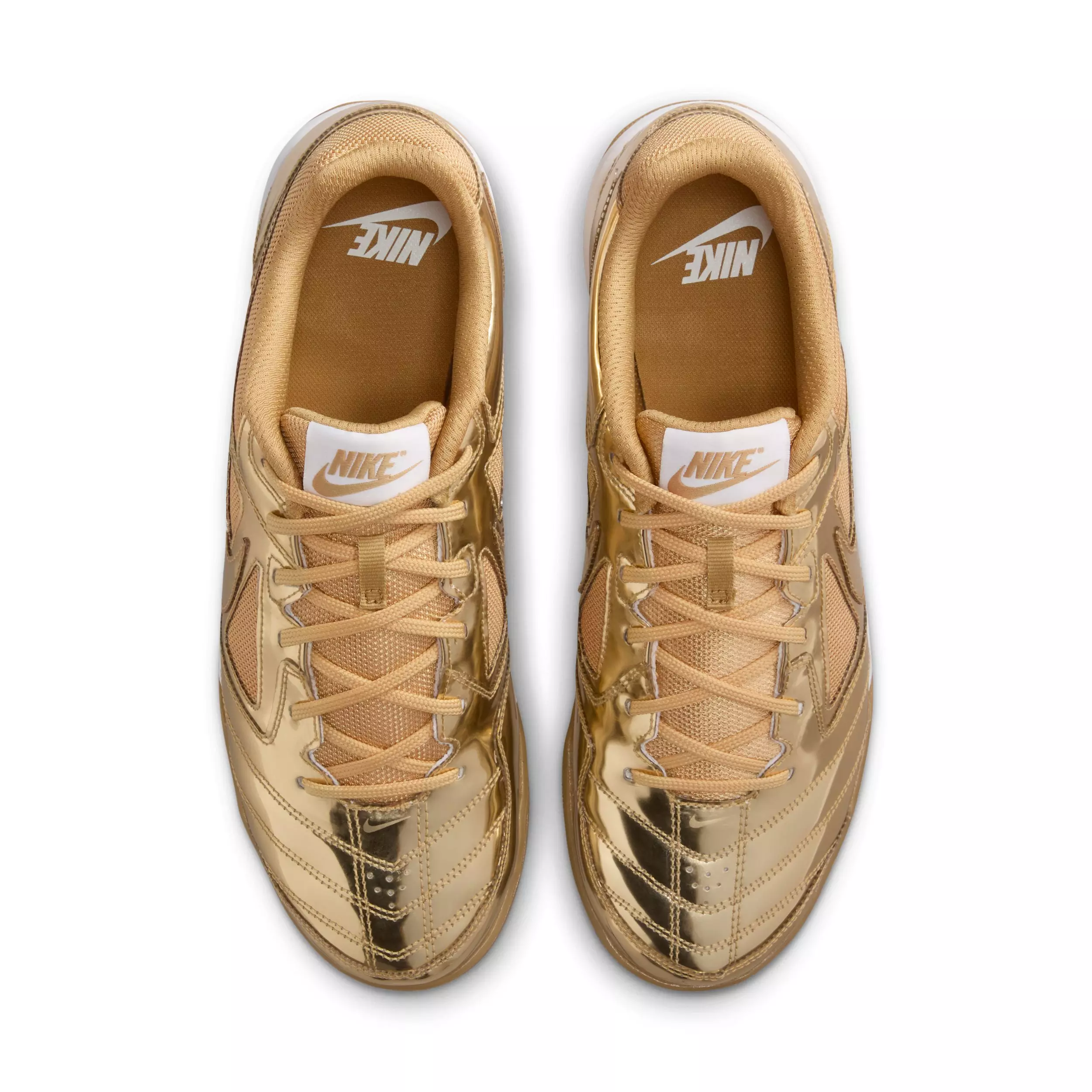Nike Gato LV8 "Metallic Gold/White/Gum Light Brown/Metallic Gold" Men's Shoe - GOLD/WHITE/LT BROWN/GOLD