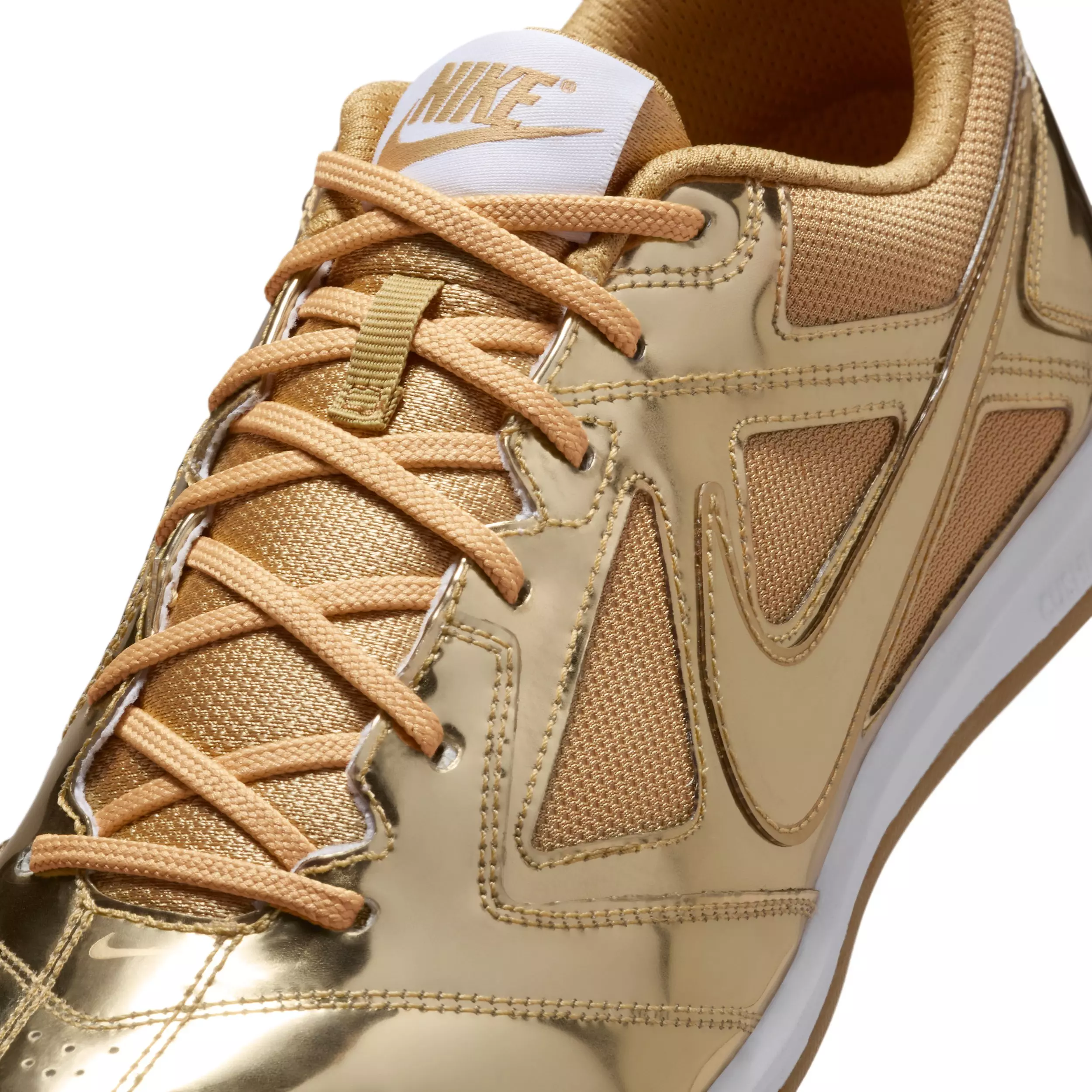 Nike Gato LV8 "Metallic Gold/White/Gum Light Brown/Metallic Gold" Men's Shoe - GOLD/WHITE/LT BROWN/GOLD