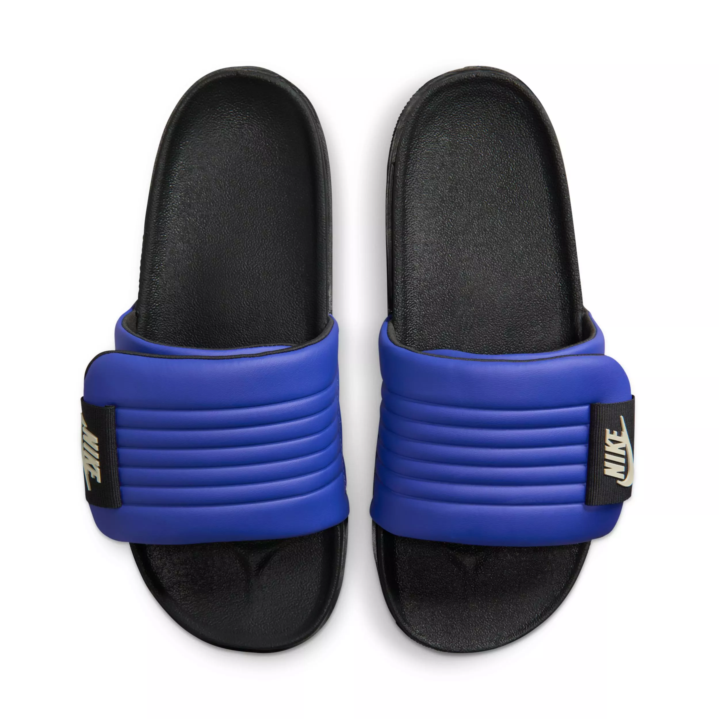 Nike Offcourt Adjust "Lapis/Dark Smoke Grey/Coconut Milk" Men's Slide - LAPIS/DK GREY/MILK