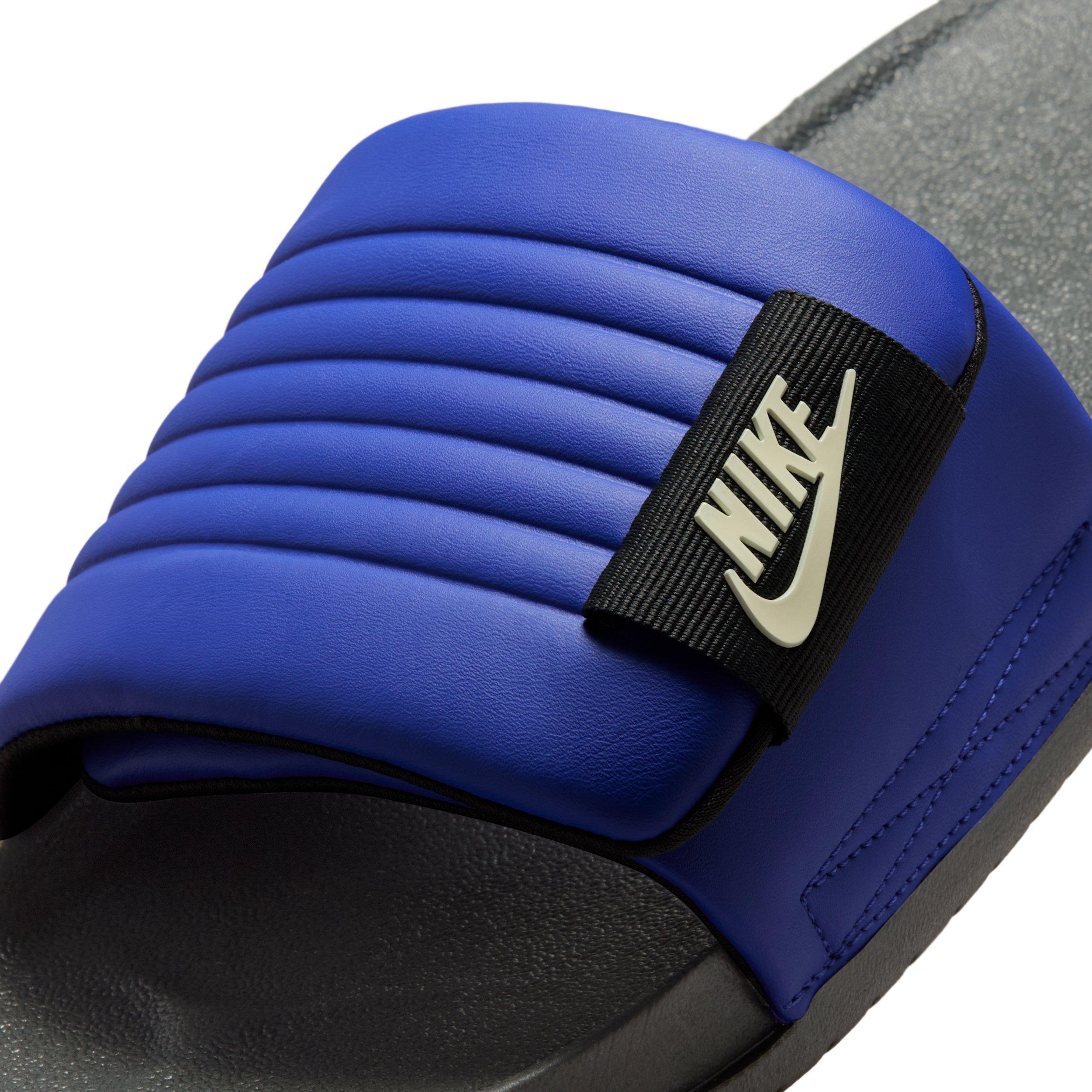 Nike Offcourt Adjust "Lapis/Dark Smoke Grey/Coconut Milk" Men's Slide - LAPIS/DK GREY/MILK Thumbnail View 6