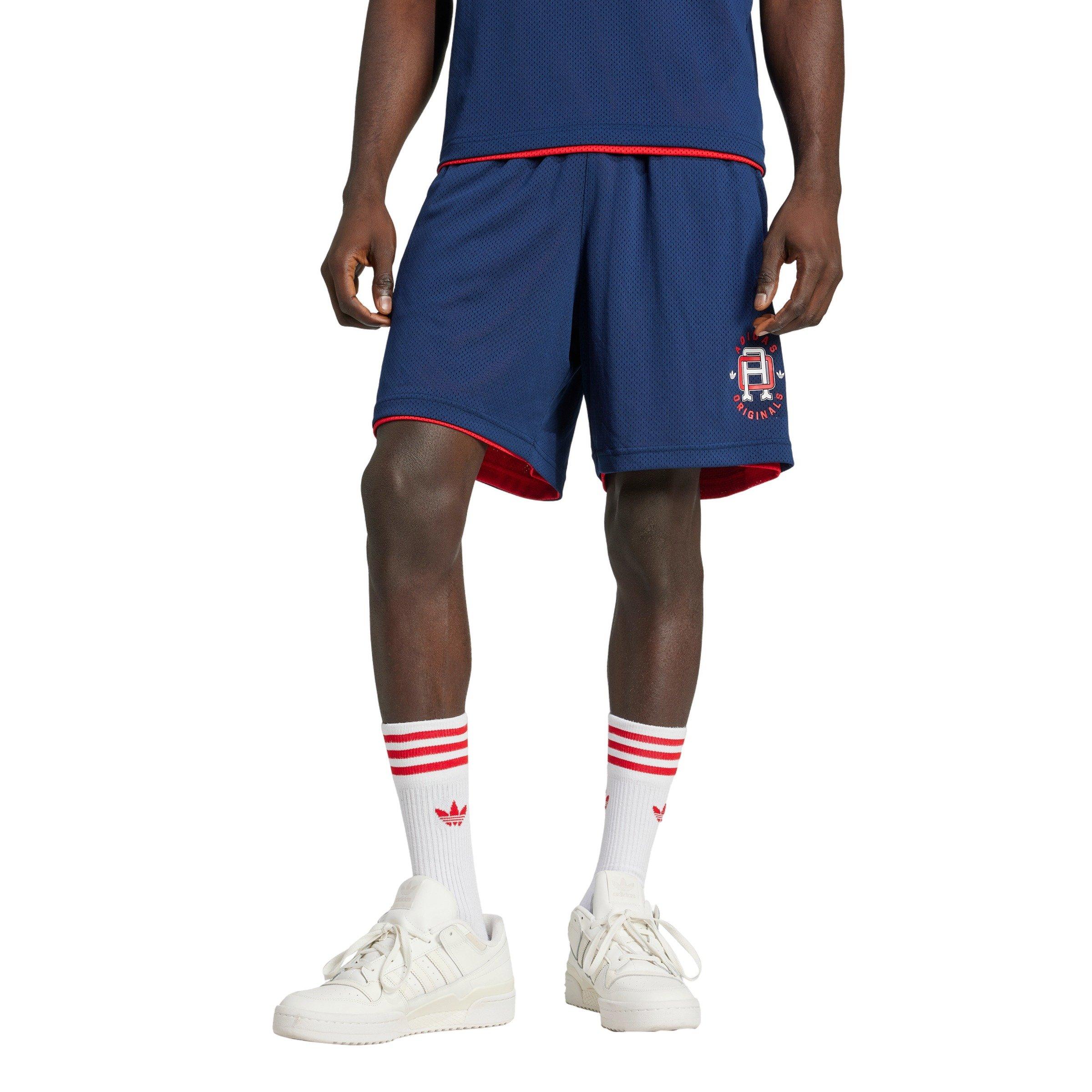 adidas Originals Men's Q12 Collegiate Mesh Shorts -Indigo - INDIGO Thumbnail View 1