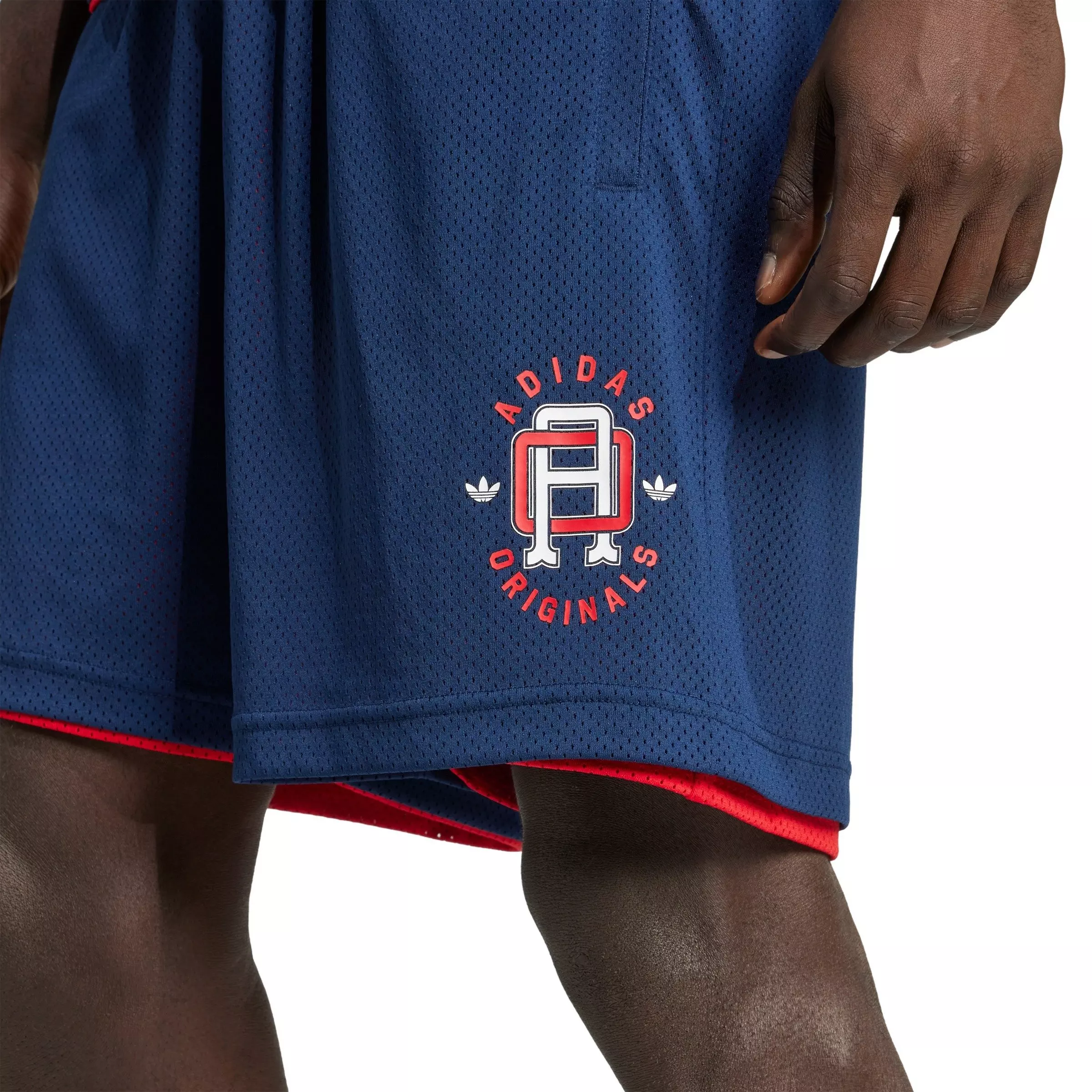 adidas Originals Men's Q12 Collegiate Mesh Shorts -Indigo - INDIGO