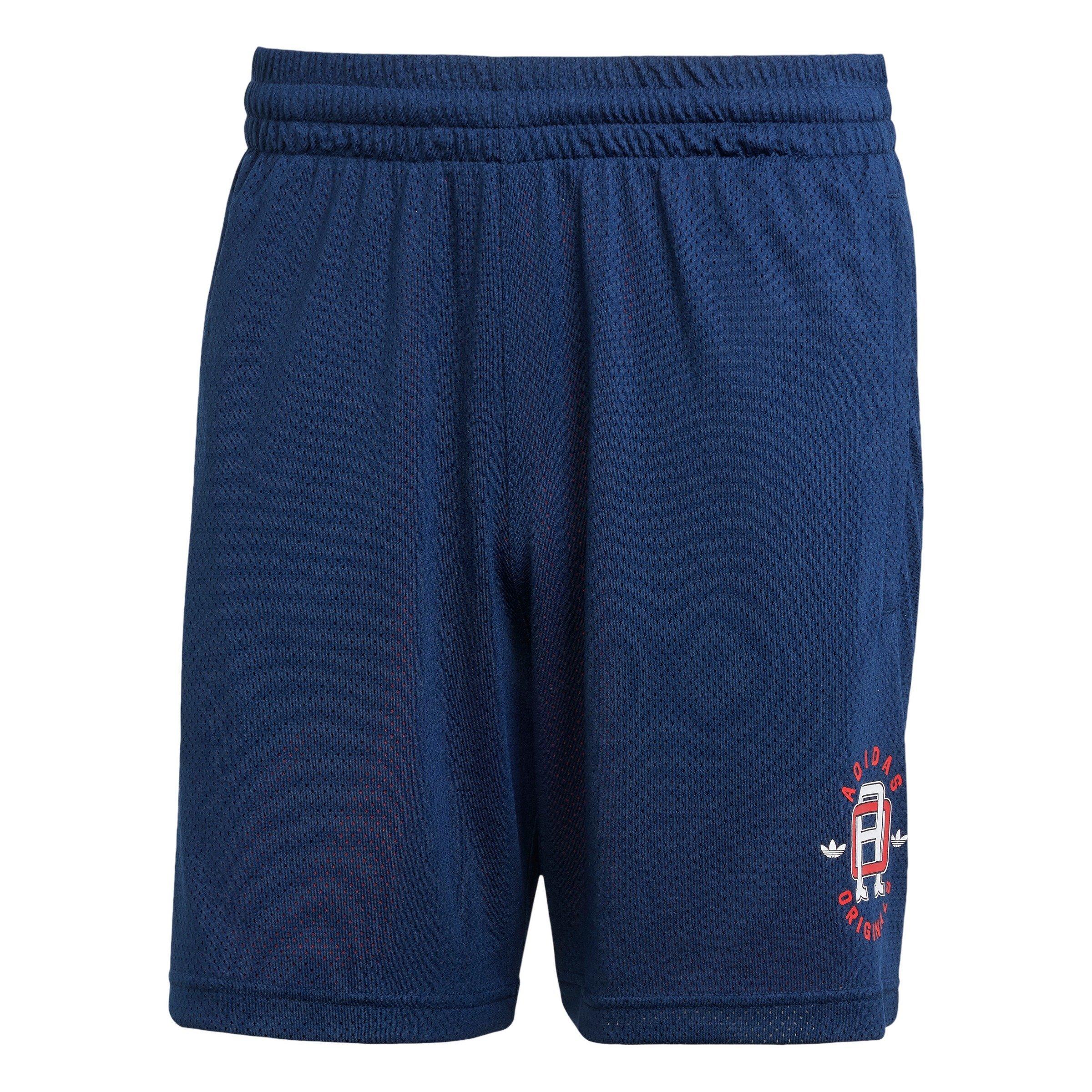 adidas Originals Men's Q12 Collegiate Mesh Shorts -Indigo - INDIGO Thumbnail View 5