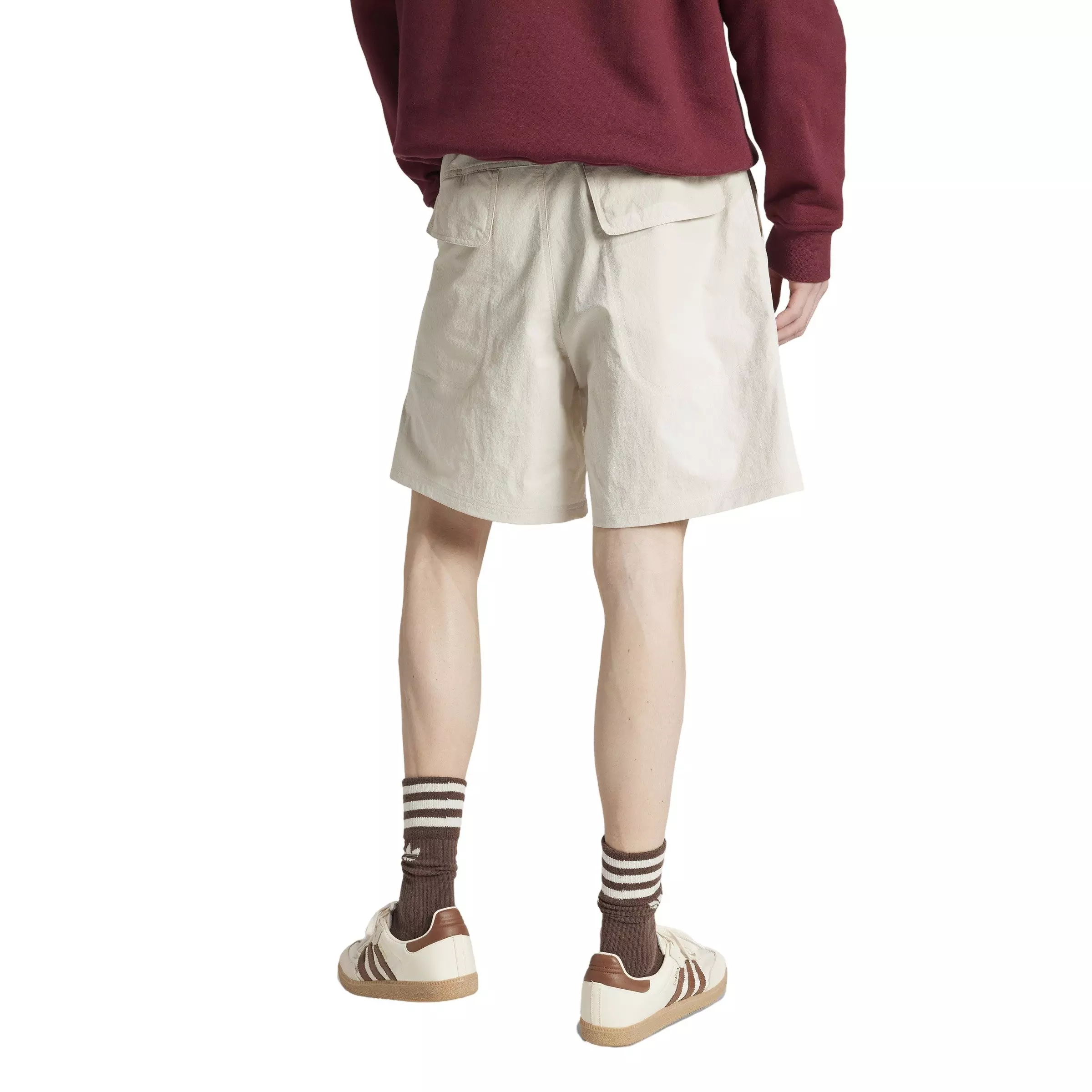 adidas Originals Men's Premium Essentials Utility Cargo Shorts -Beige - BEIGE