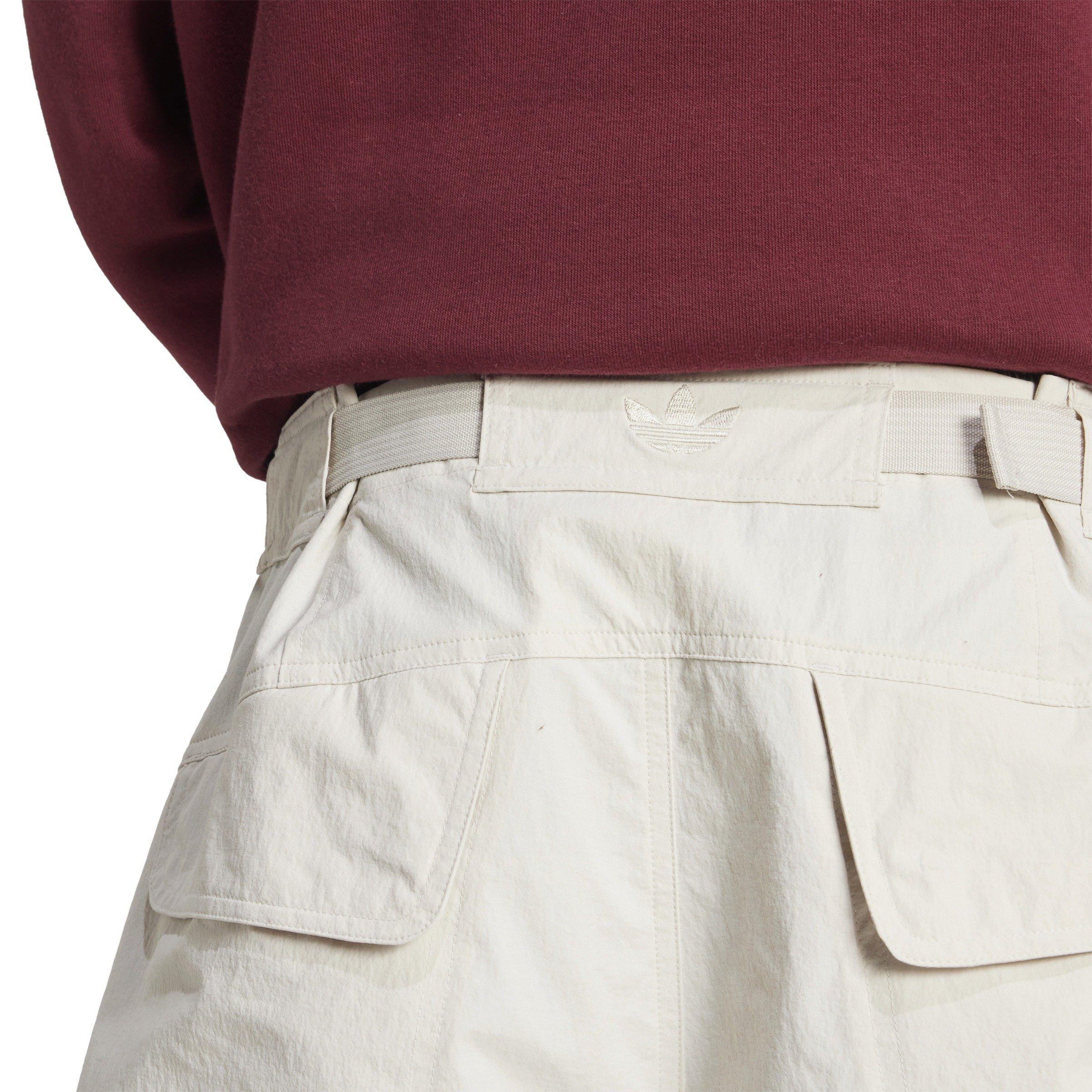 adidas Originals Men's Premium Essentials Utility Cargo Shorts -Beige - BEIGE Thumbnail View 4