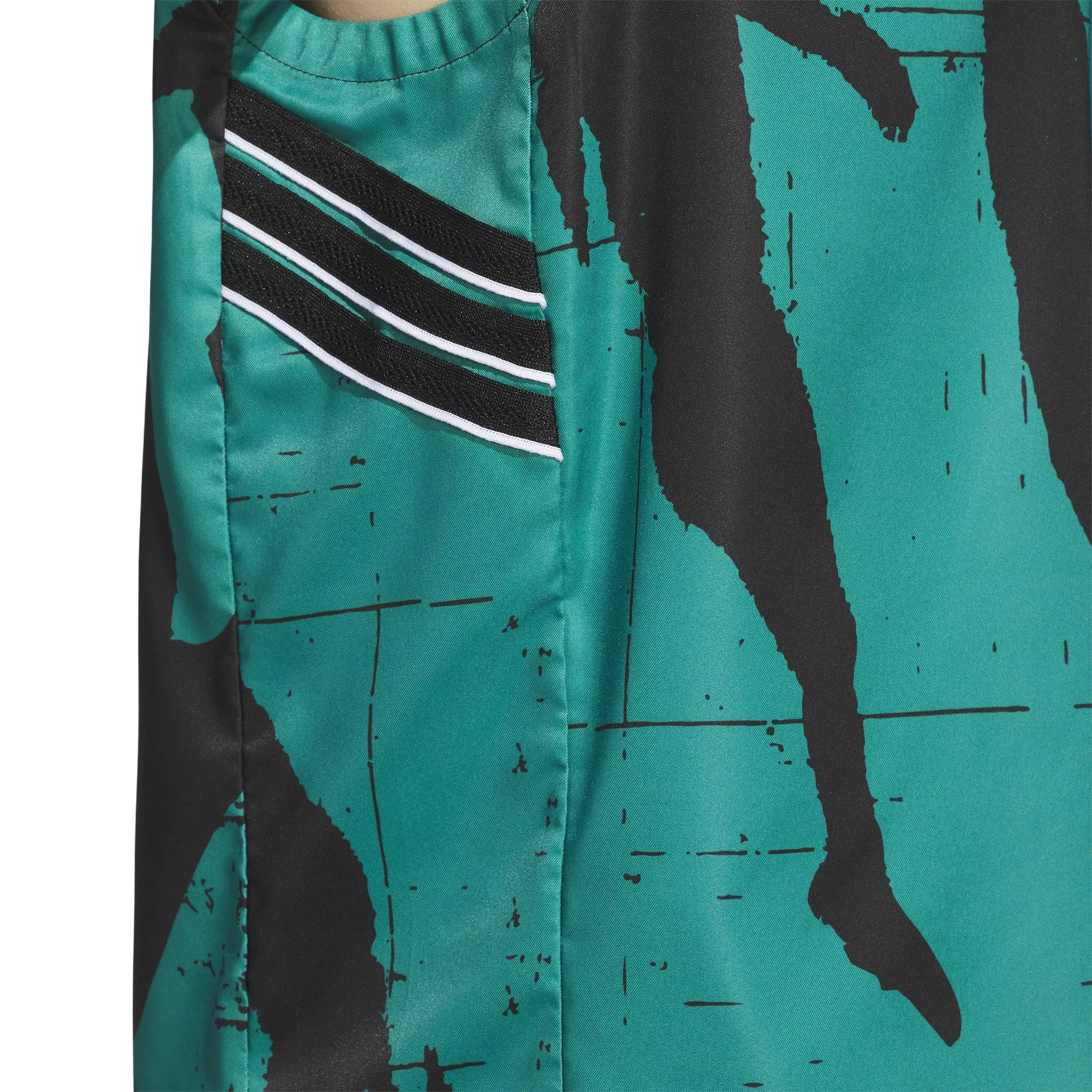 adidas Men's Select Warm-Up Basketball Jersey -Green/Black - GREEN/BLACK