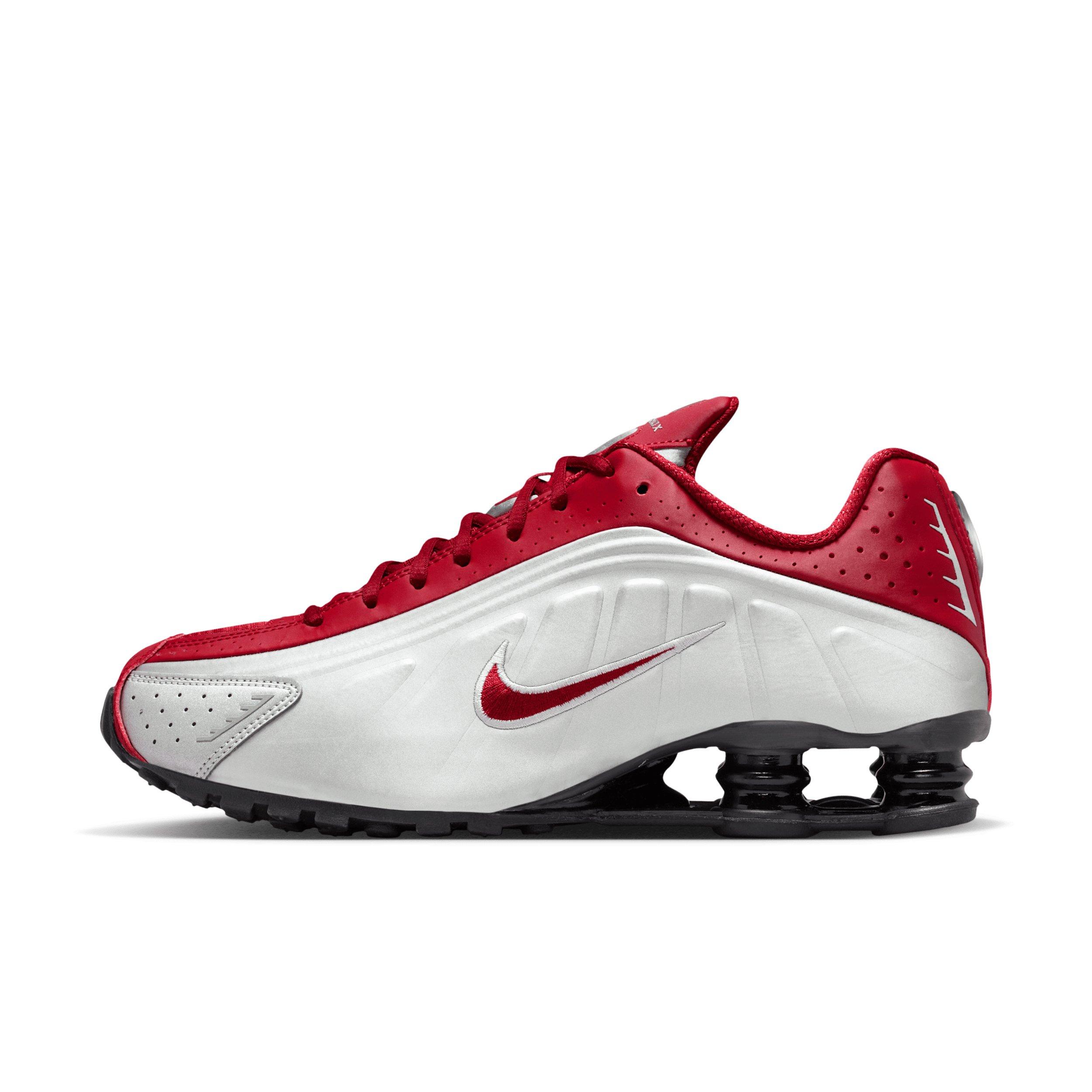 Nike Shox R4 "Metallic Silver/Black/Team Crimson" Men's Shoe - SILVER/BLACK/CRIMSON Thumbnail View 2