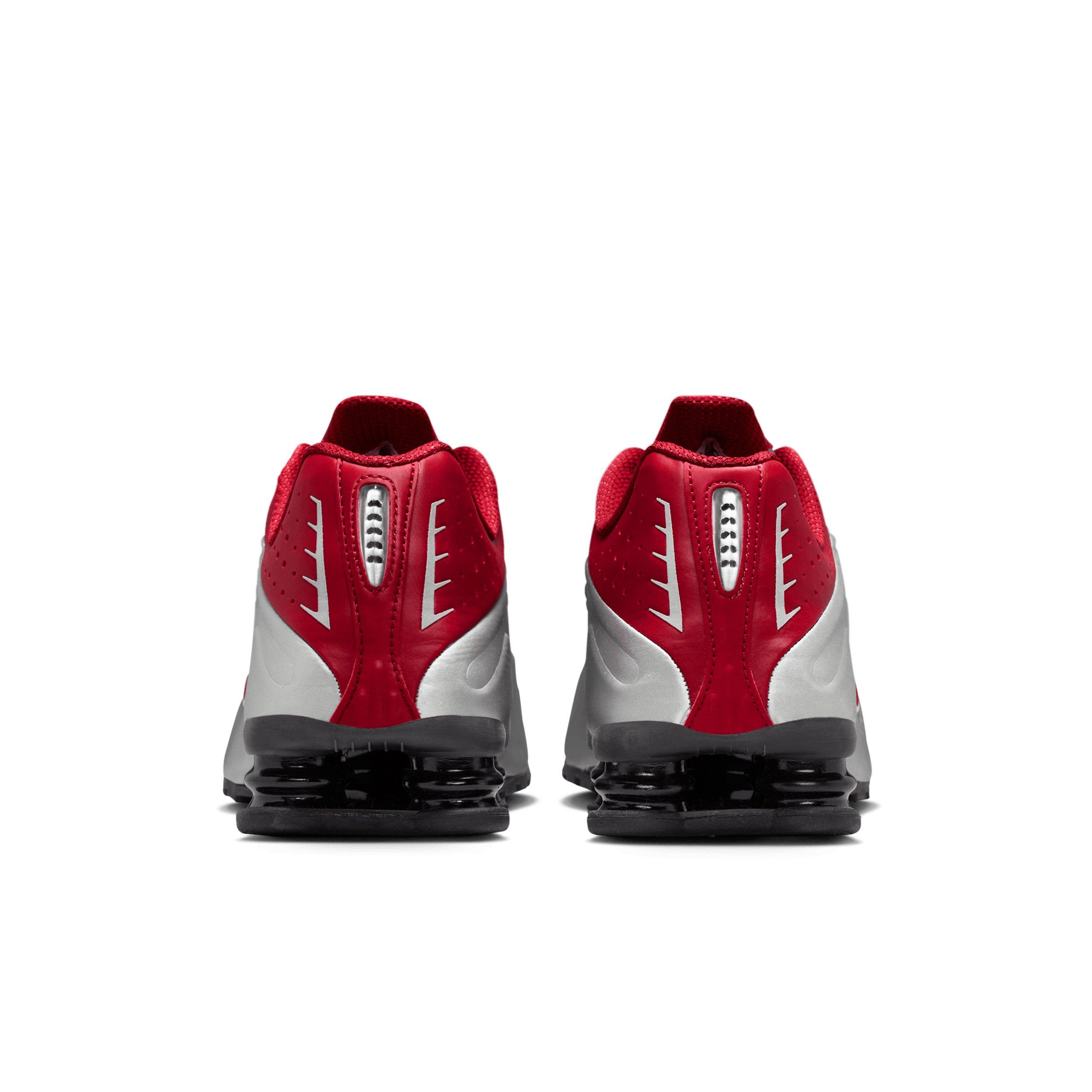 Nike Shox R4 "Metallic Silver/Black/Team Crimson" Men's Shoe - SILVER/BLACK/CRIMSON Thumbnail View 5