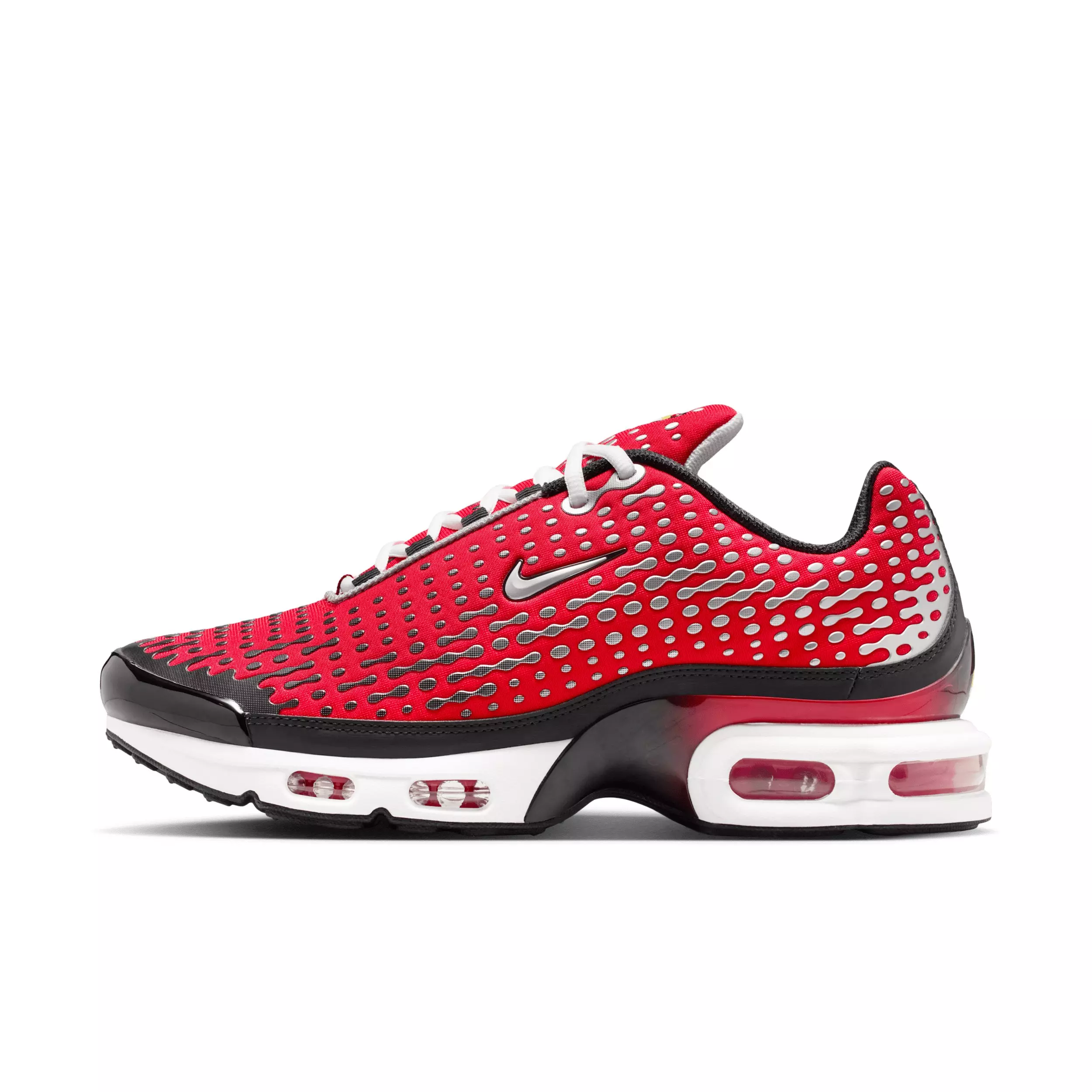 Nike Air Max Plus VII "University Red/Black/White/Metallic Silver" Men's Shoe - RED/BLACK/WHITE/SILVER