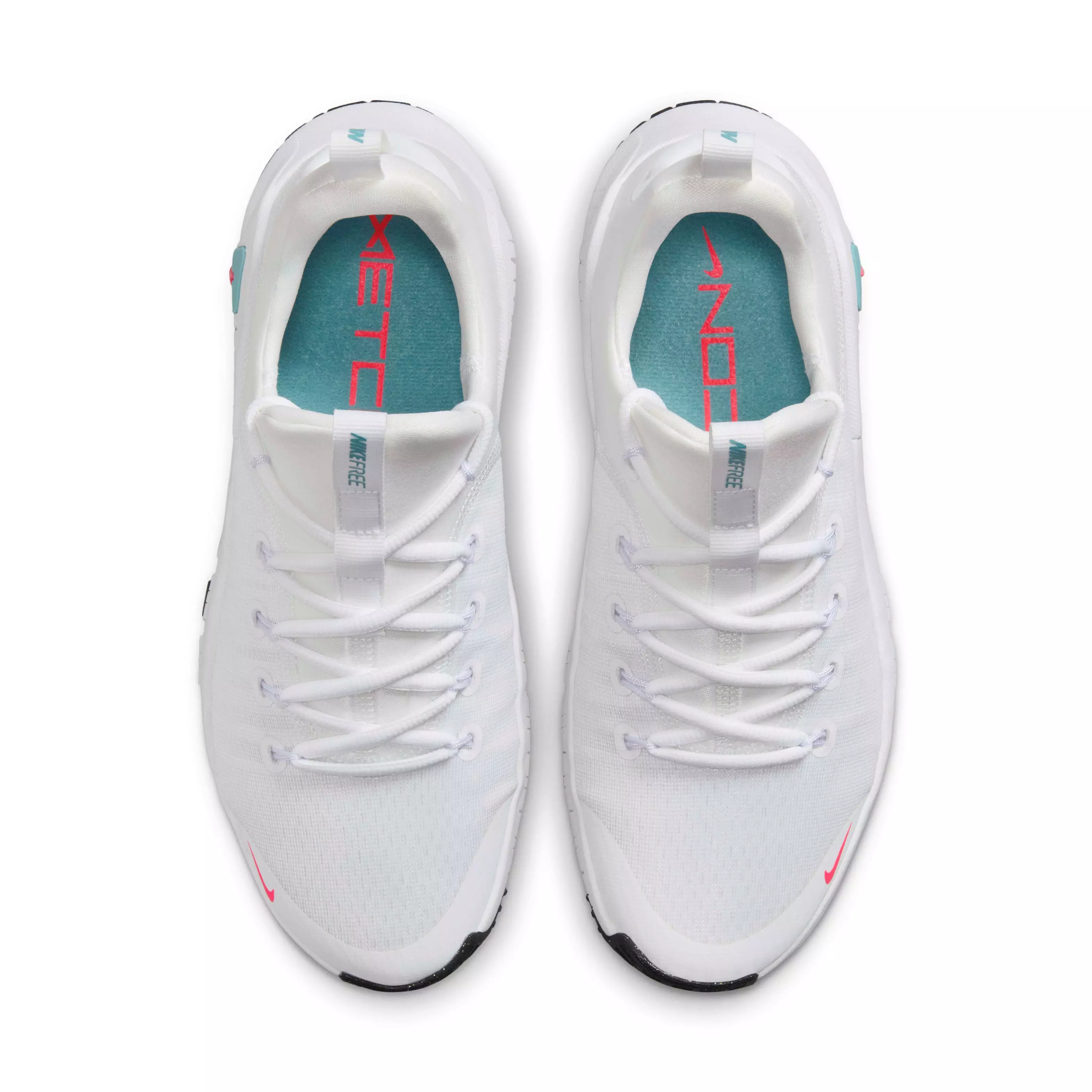 Nike Free Metcon 6 "White/Denim Turquoise/Black/Hot Punch" Women's Training Shoe - WHITE/TURQUOISE/BLACK/PUNCH