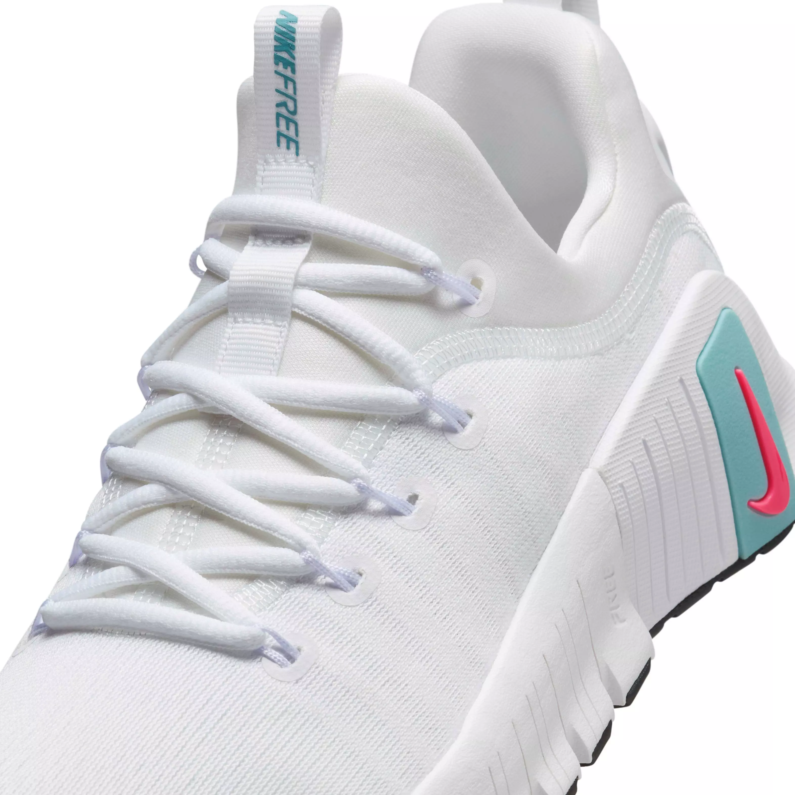 Nike Free Metcon 6 "White/Denim Turquoise/Black/Hot Punch" Women's Training Shoe - WHITE/TURQUOISE/BLACK/PUNCH