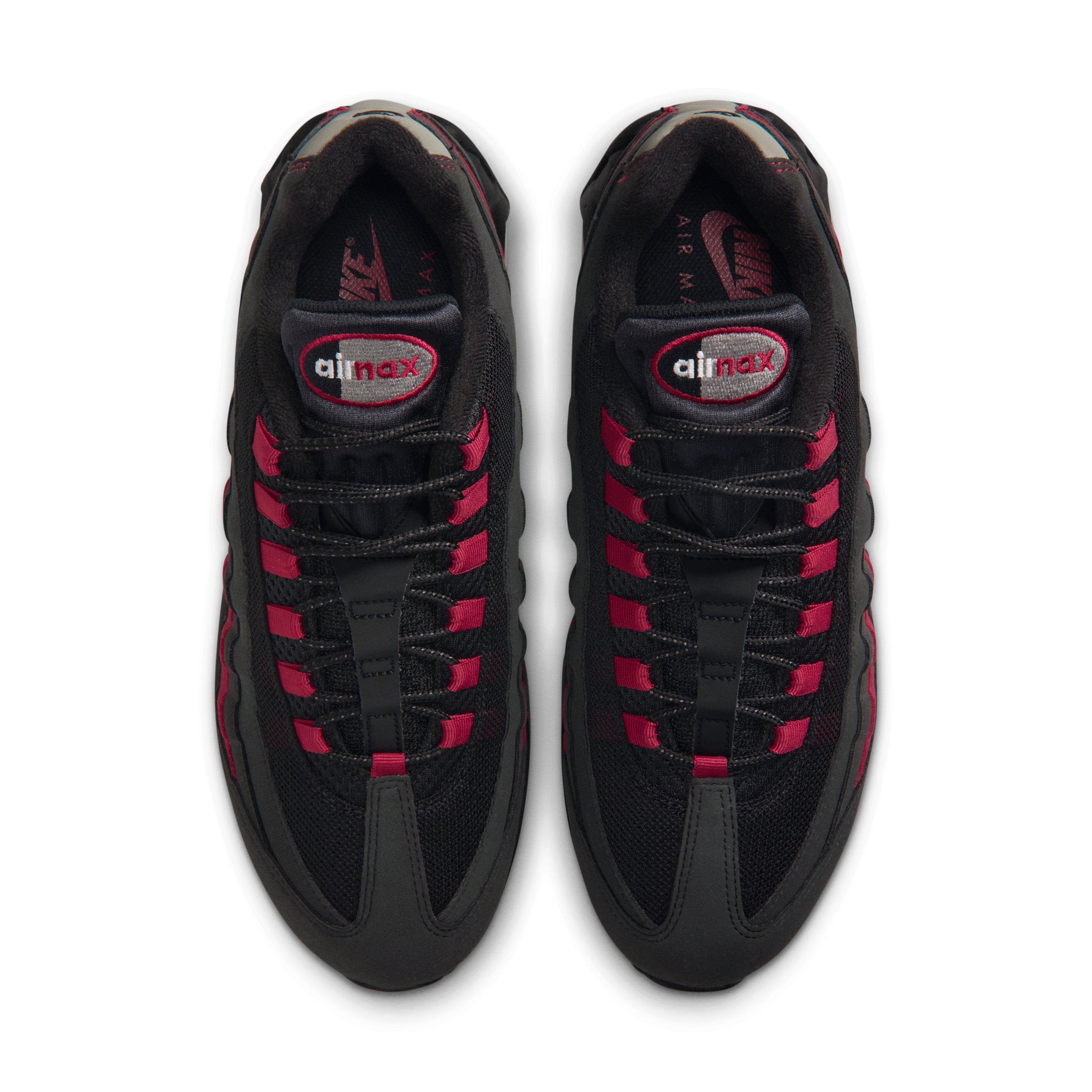 Nike Air Max 95 "Big Bubble" "Black/Team Crimson/Wolf Grey/Black" Men's Shoe - BLACK/CRIMSON/GREY/BLACK Thumbnail View 4