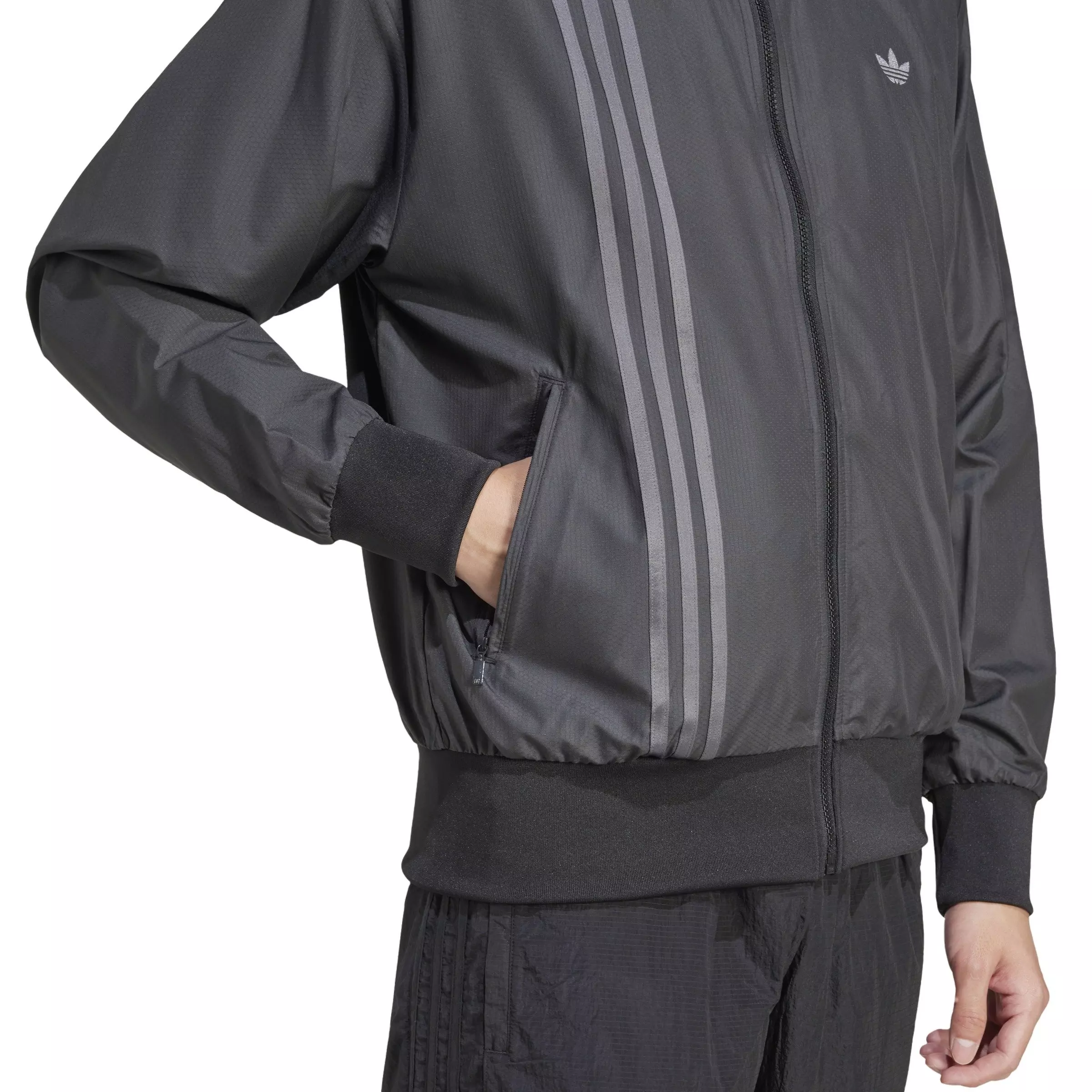 adidas Originals Men's Fashion Firebird Track Jacket -Black - BLACK