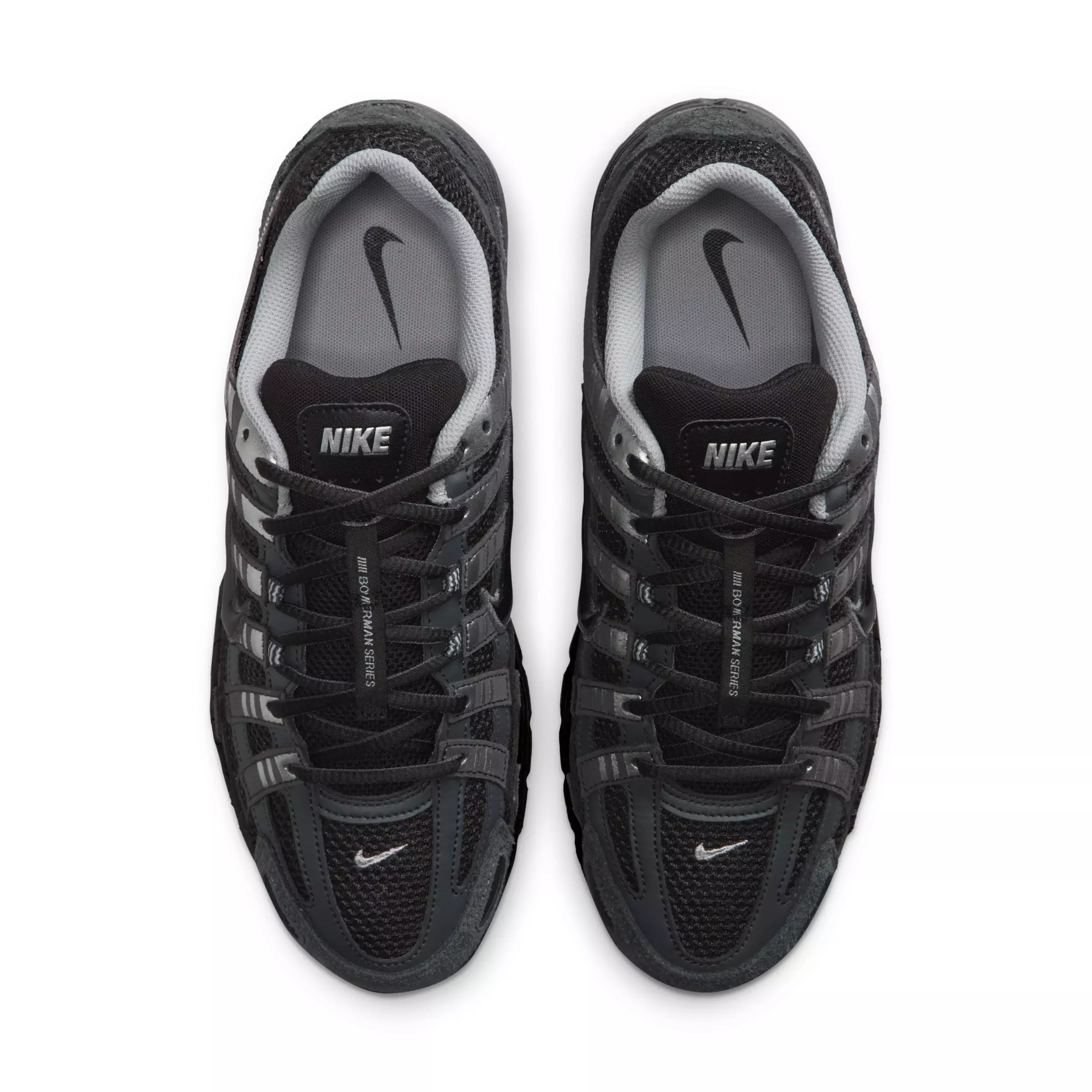 Nike P-6000 Suede "Anthracite/Chrome/Metallic Silver/Black" Men's Shoe - ANTHRACITE/CHROME/SILVER/BLACK