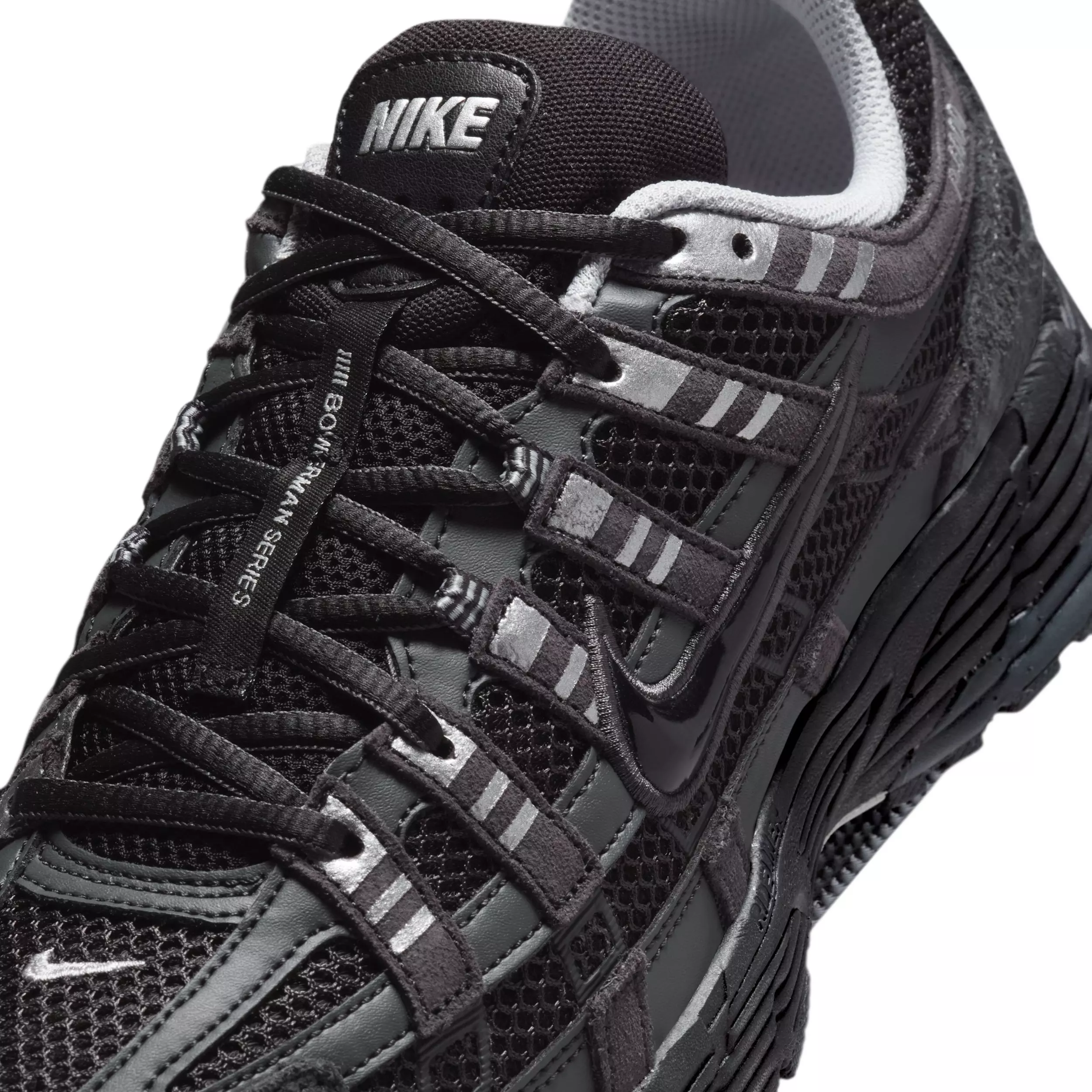 Nike P-6000 Suede "Anthracite/Chrome/Metallic Silver/Black" Men's Shoe - ANTHRACITE/CHROME/SILVER/BLACK