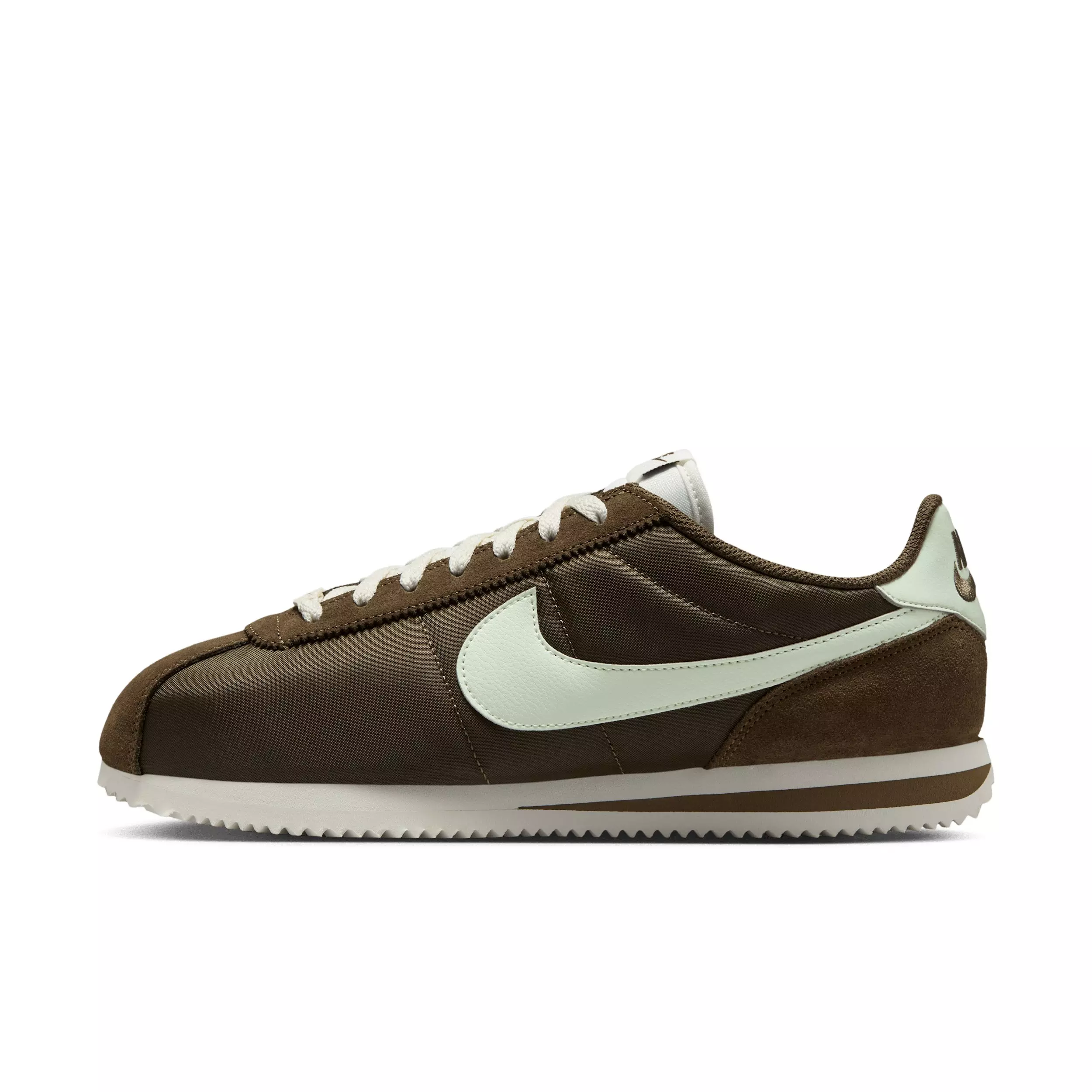 Nike Cortez Textile "Dark Hazel/Sail/Volt Tint" Men's Shoe - DK HAZEL/SAIL/VOLT