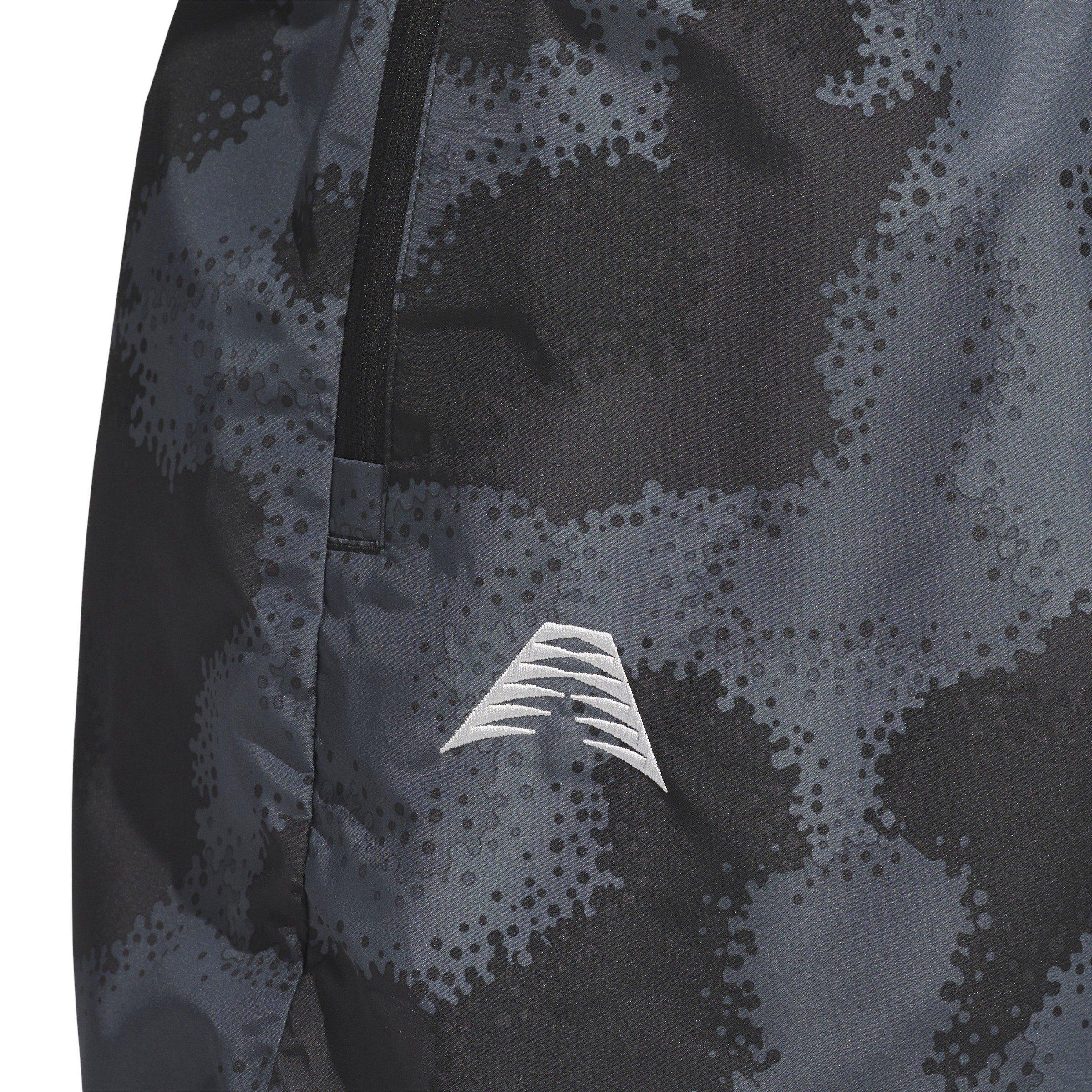 adidas Men's Anthony Edwards Camo AOP Basketball Shorts -Grey - GREY Thumbnail View 3