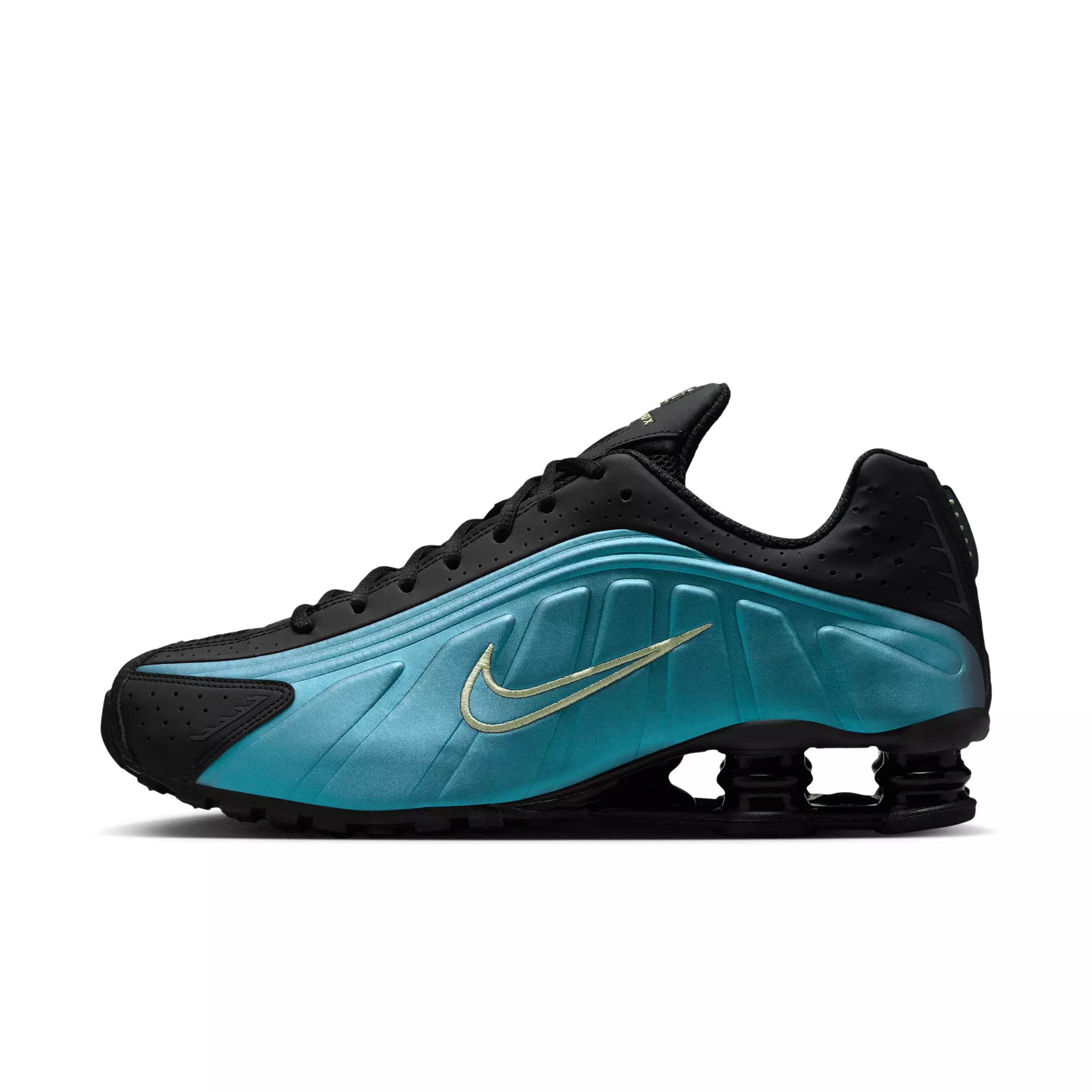 Nike Shox R4 "Sapphire/Pencil Point/Black/Light Liquid Lime" Men's Shoe - SAPPHIRE/PENCIL/BLACK/LT LIME