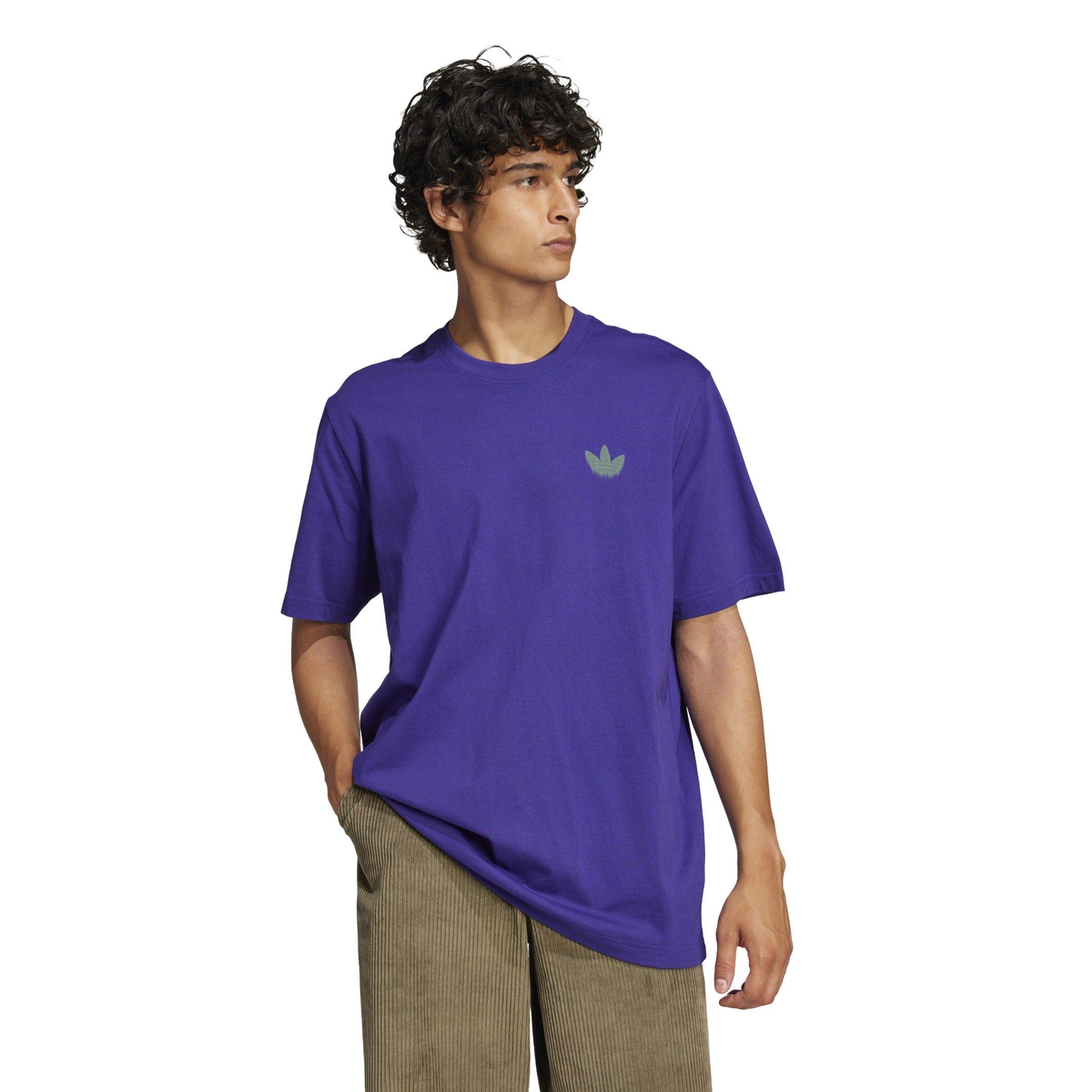 adidas Originals Men's Skeleton Back Tee -Purple - PURPLE Thumbnail View 1