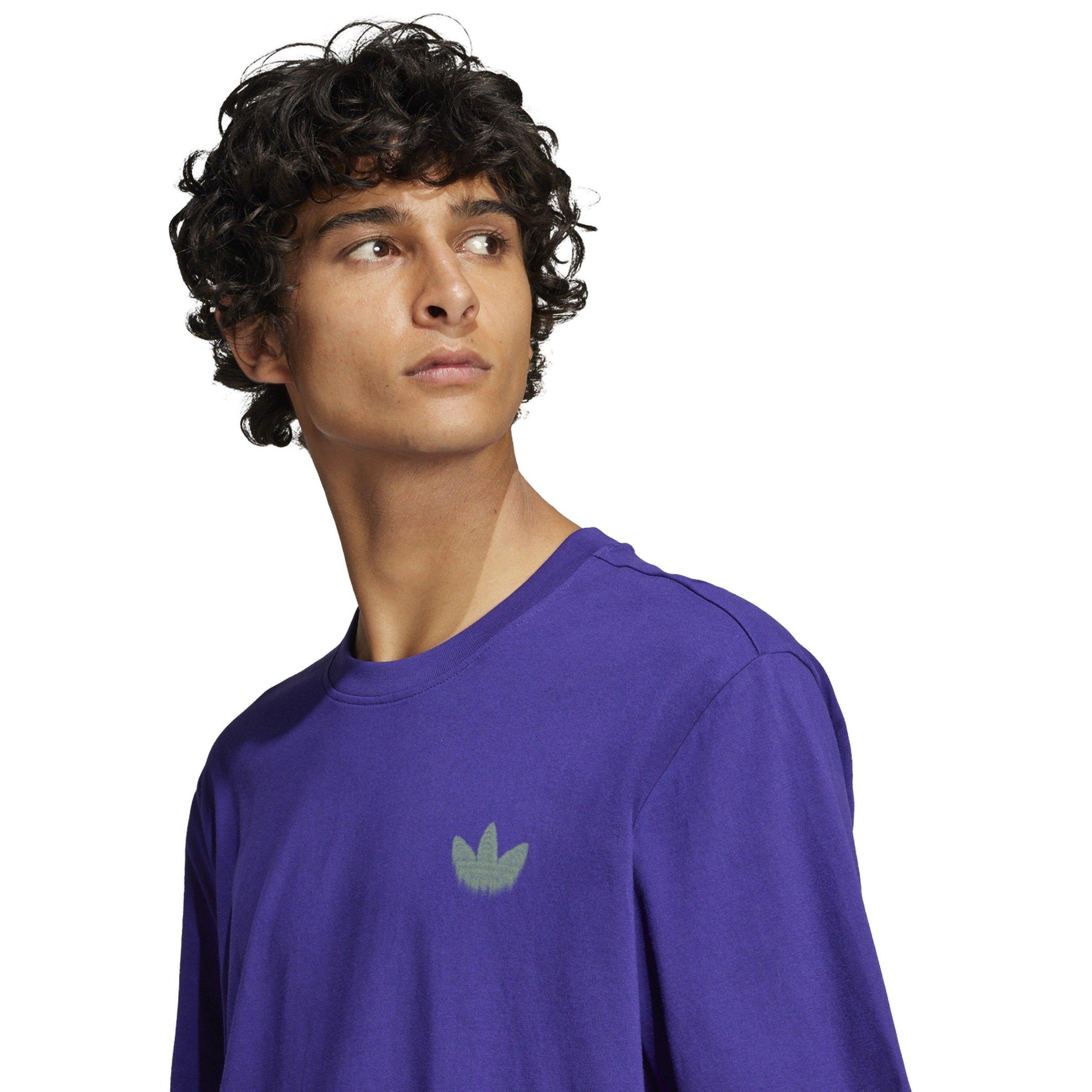 adidas Originals Men's Skeleton Back Tee -Purple - PURPLE Thumbnail View 3