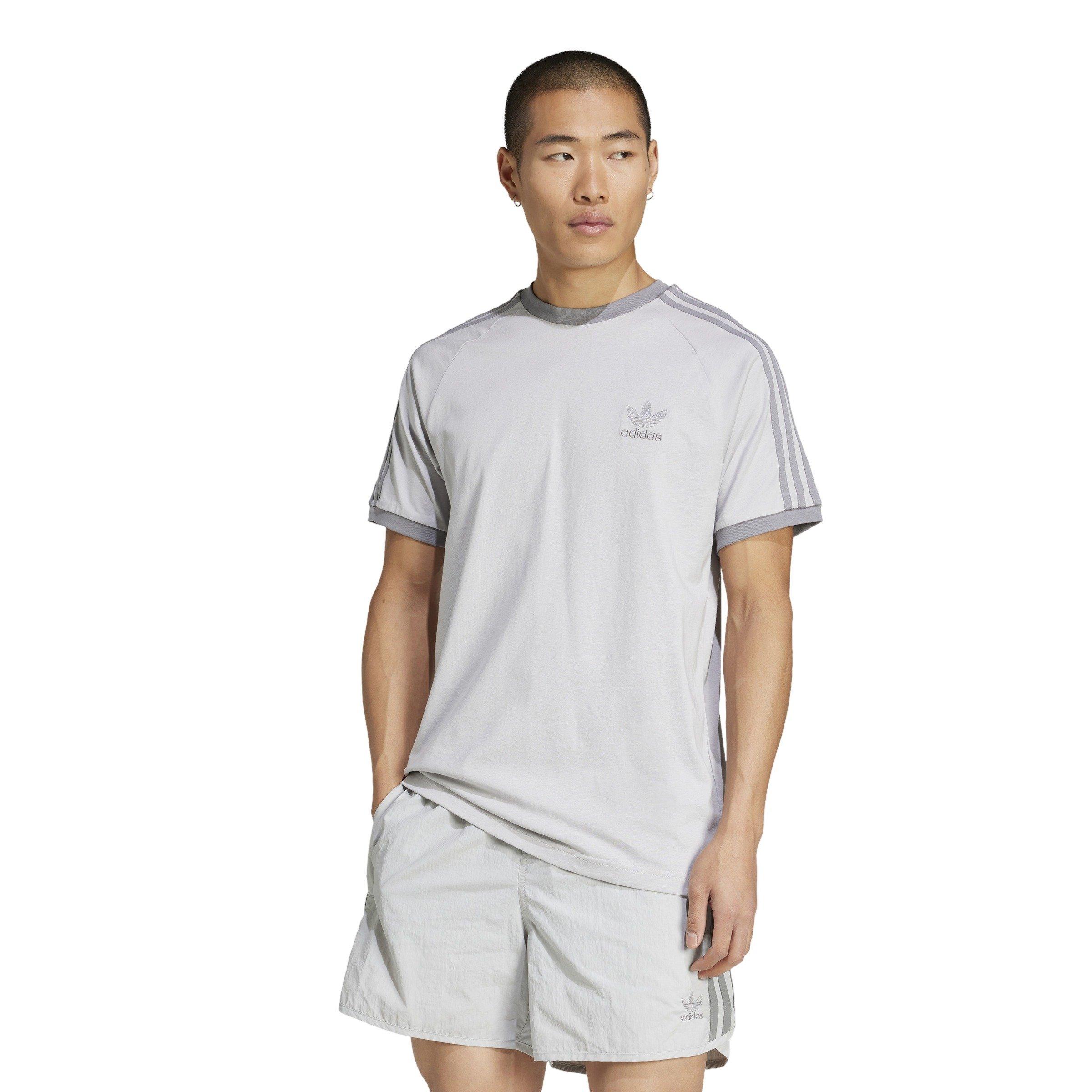 adidas Originals Men's ​Adicolor Classics 3-Stripes T-Shirt -Grey - GREY Thumbnail View 1
