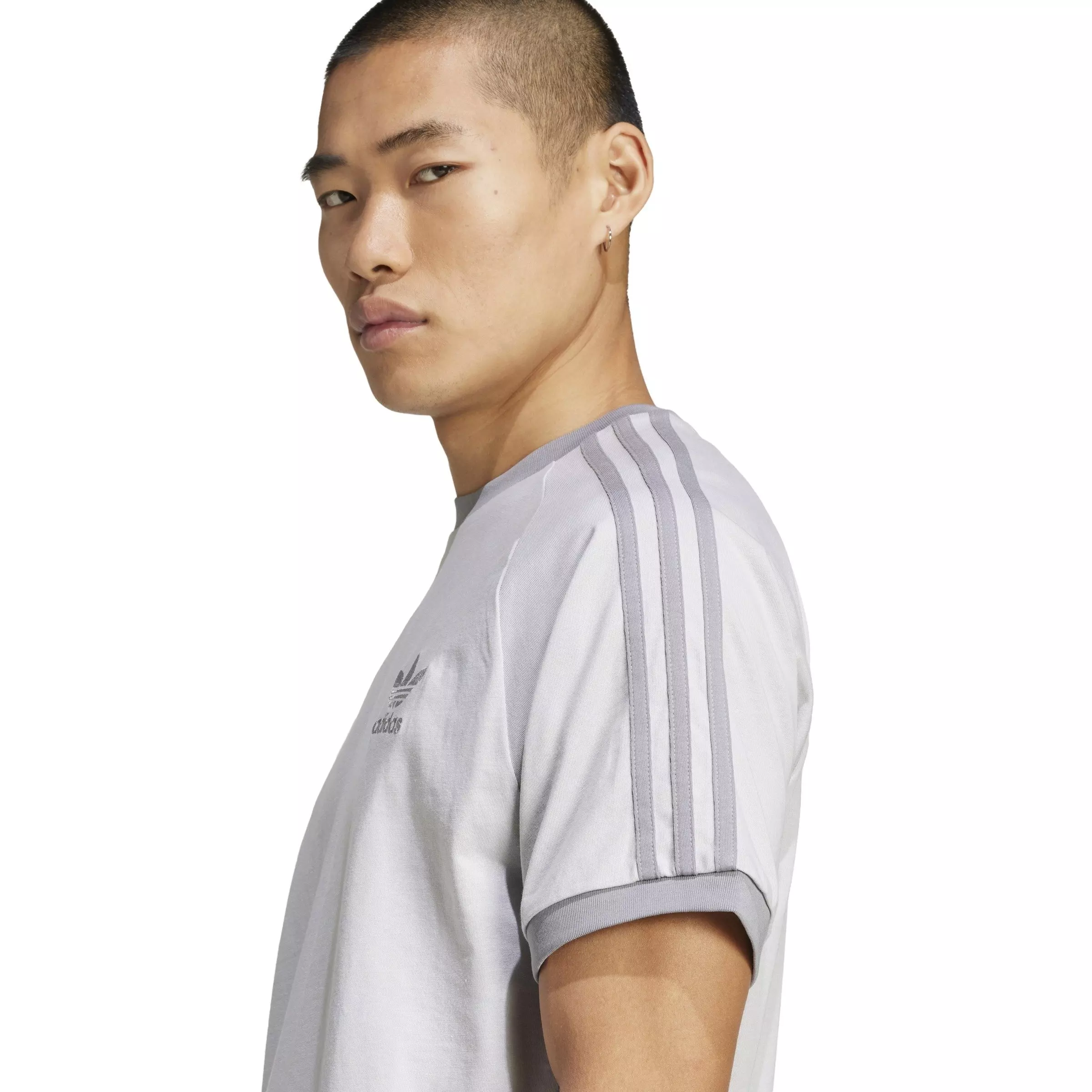 adidas Originals Men's ​Adicolor Classics 3-Stripes T-Shirt -Grey - GREY