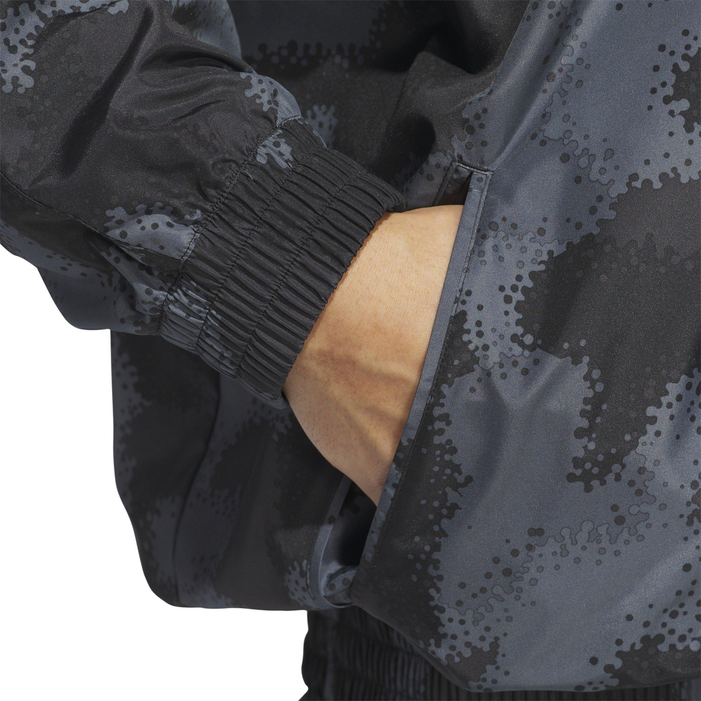 adidas​ Men's Anthony Edwards Camp AOP​ Hooded Anorak -Grey - GREY Thumbnail View 4