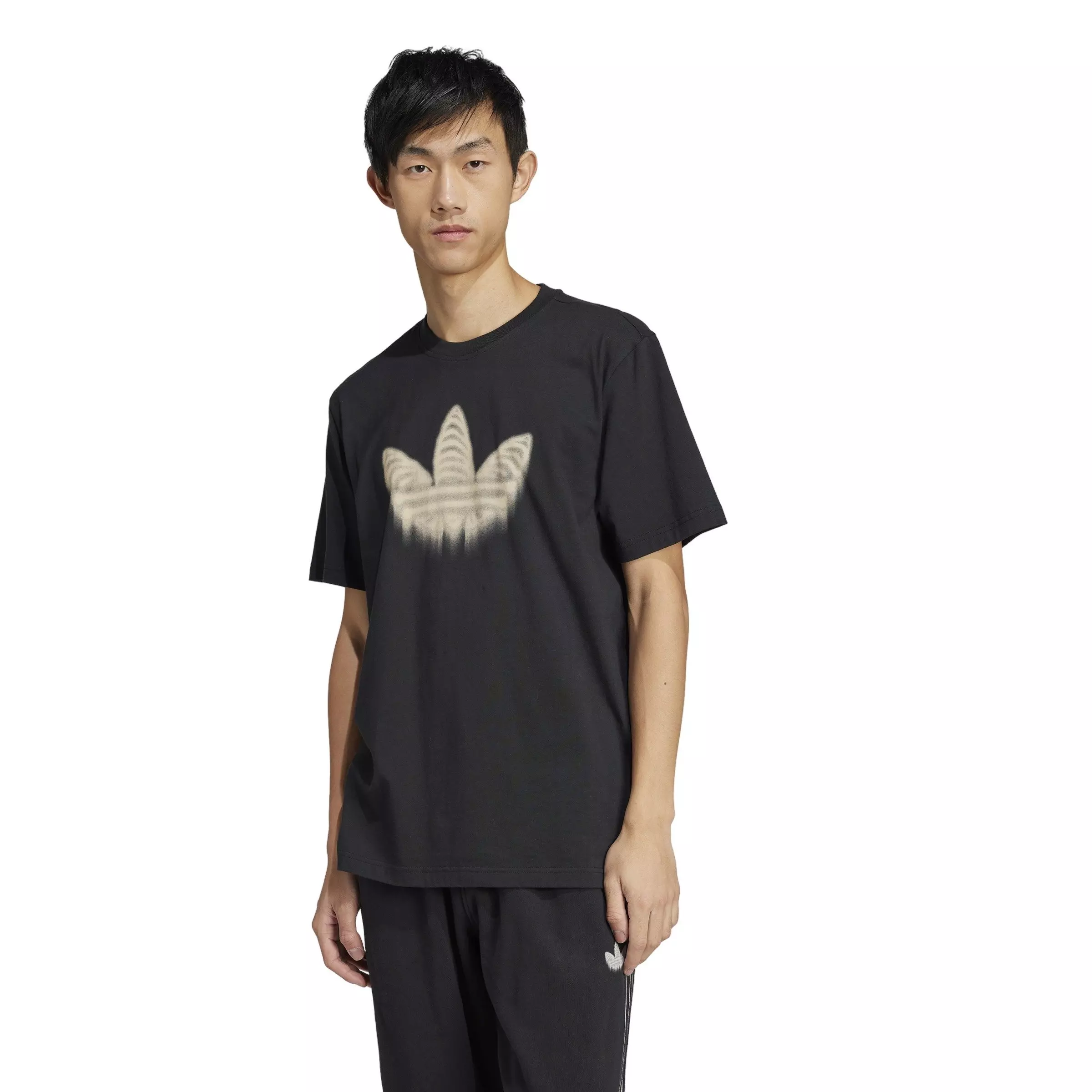 adidas Originals Men's Skeleton Trefoil T-Shirt -Black - BLACK